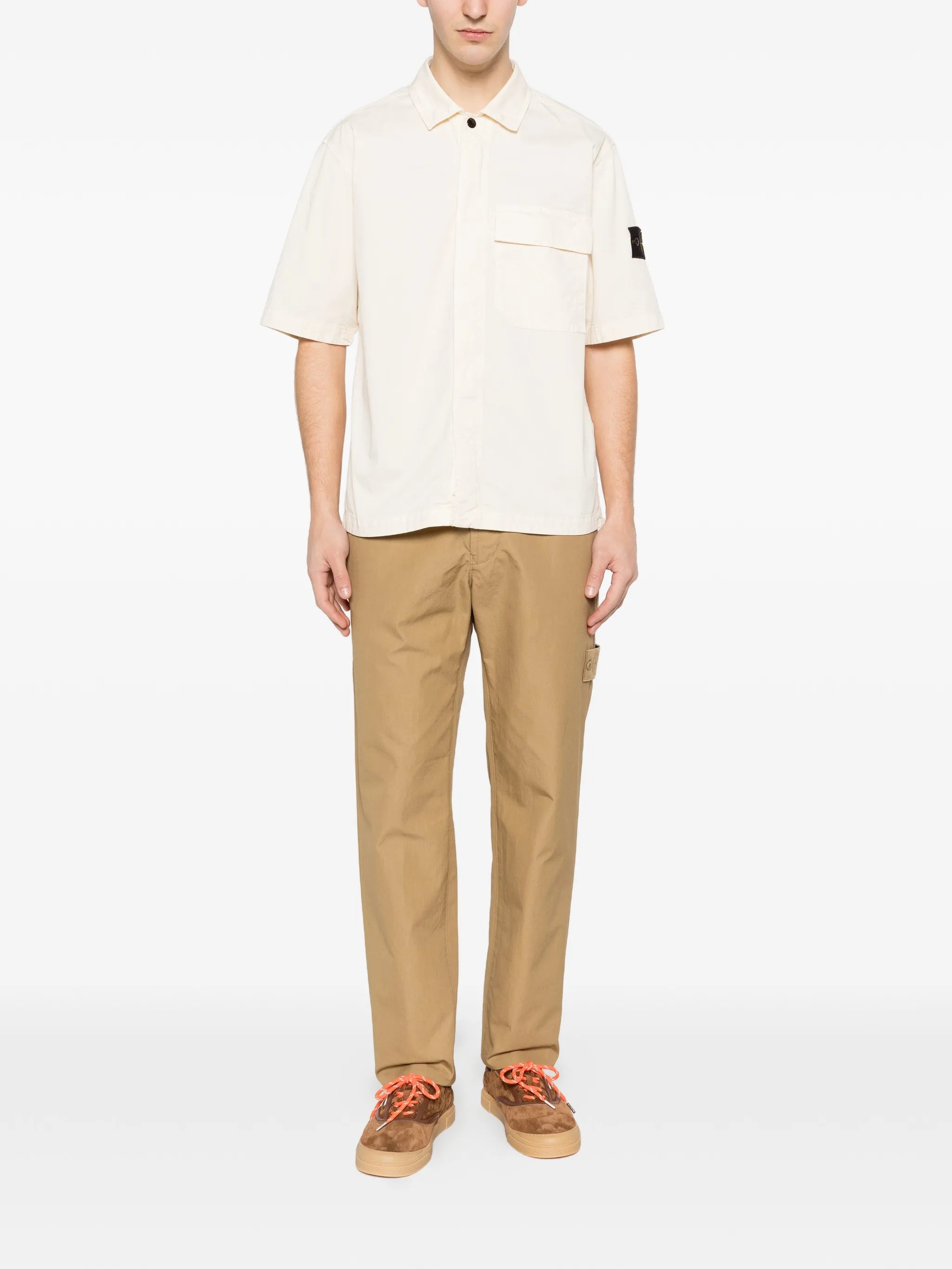 logo patch chinos