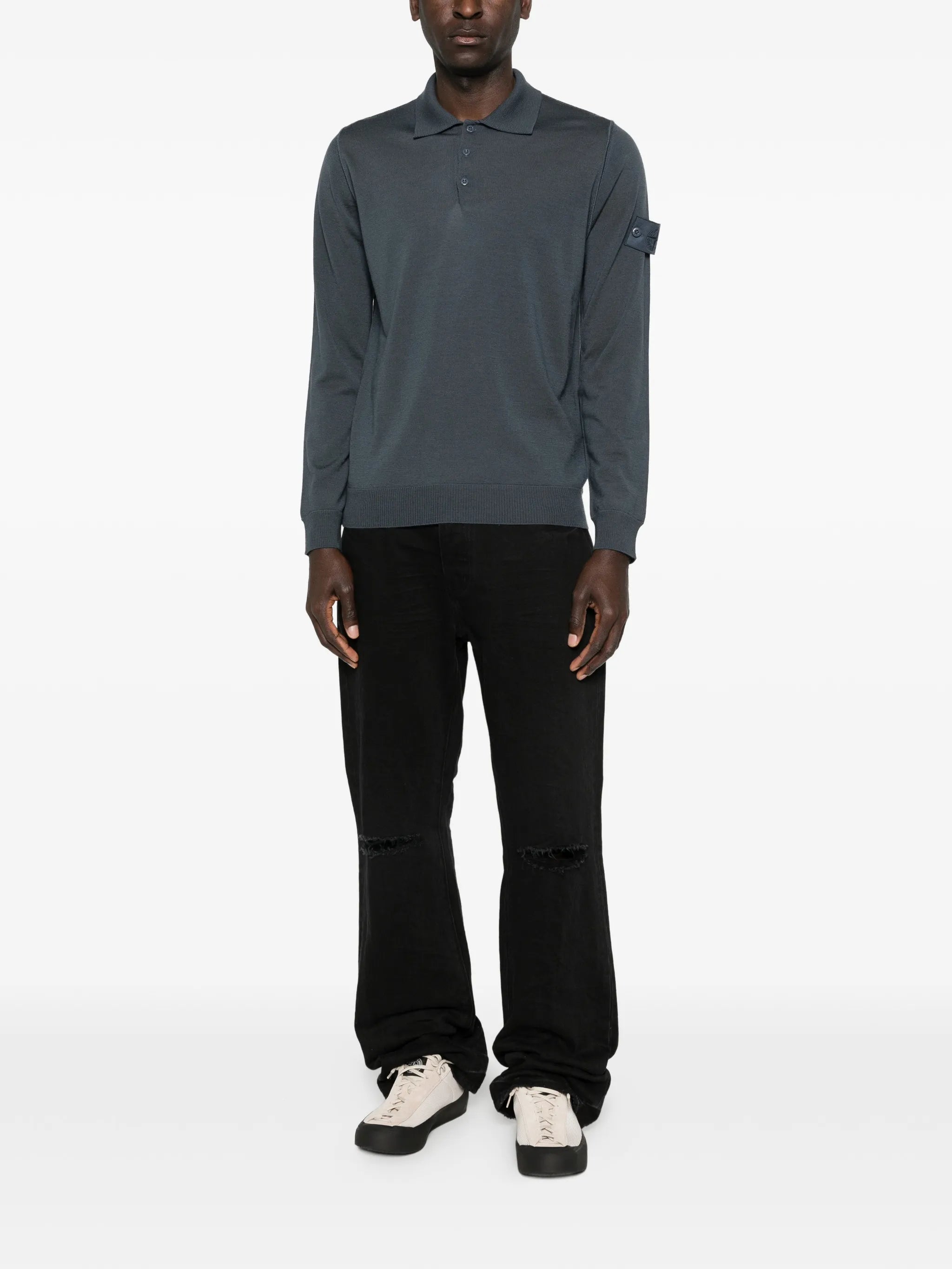 Ghost long-sleeve polo shirt