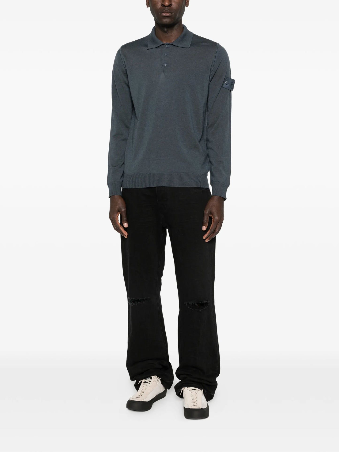 Ghost long-sleeve polo shirt