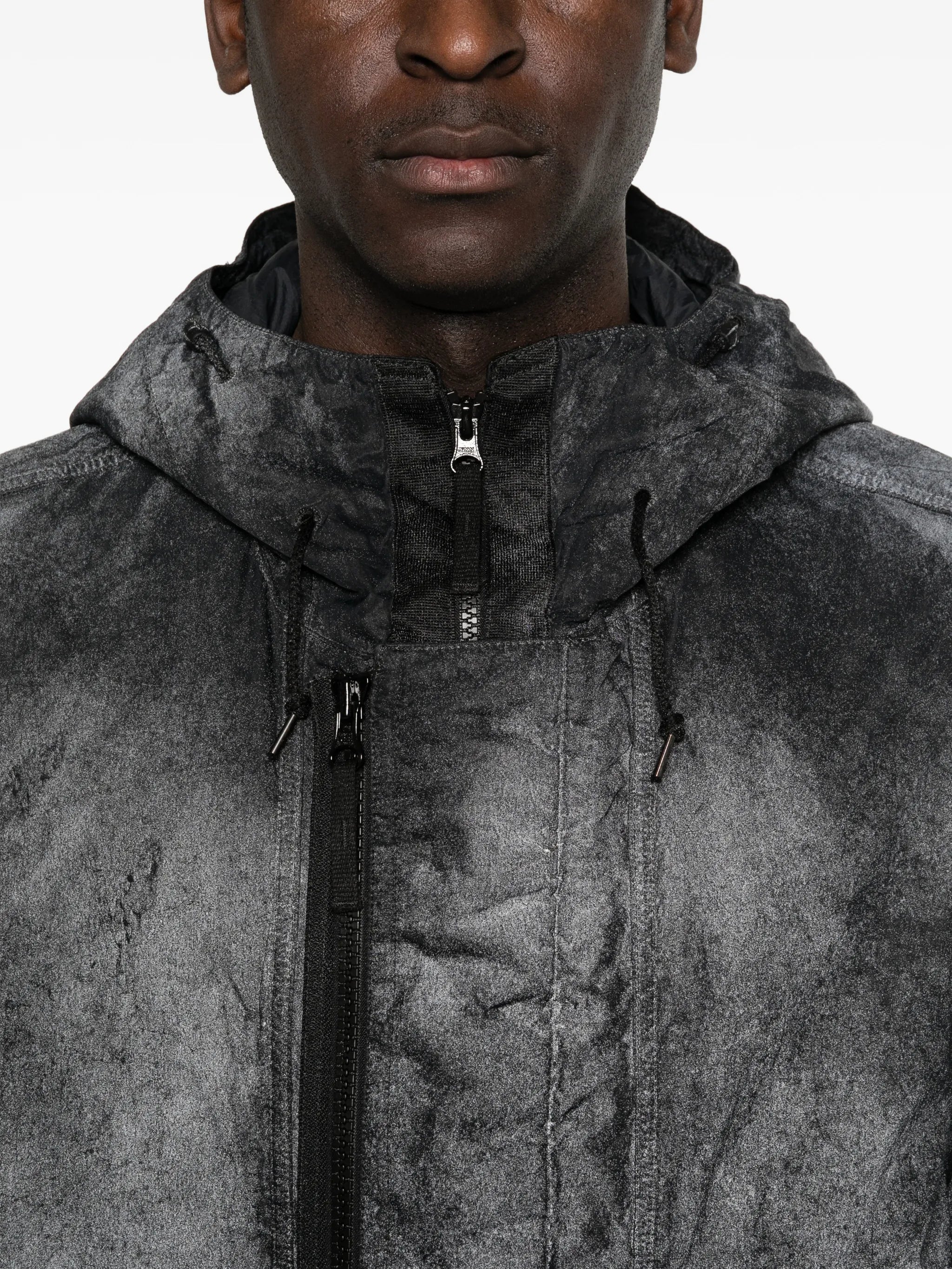hooded zip coat