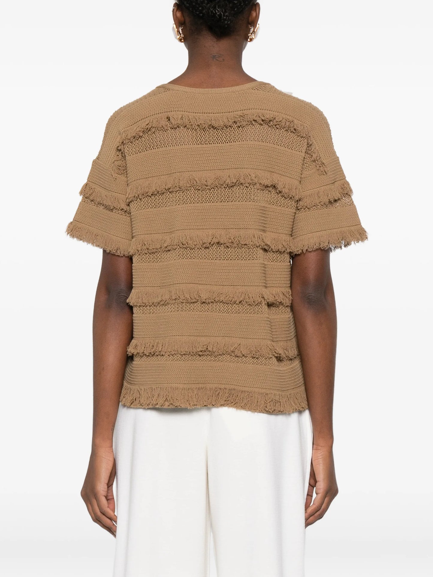 fringe-details T-shirt
