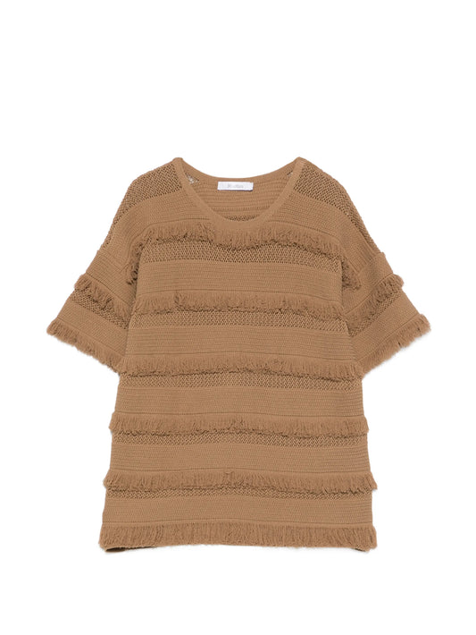 fringe-details T-shirt