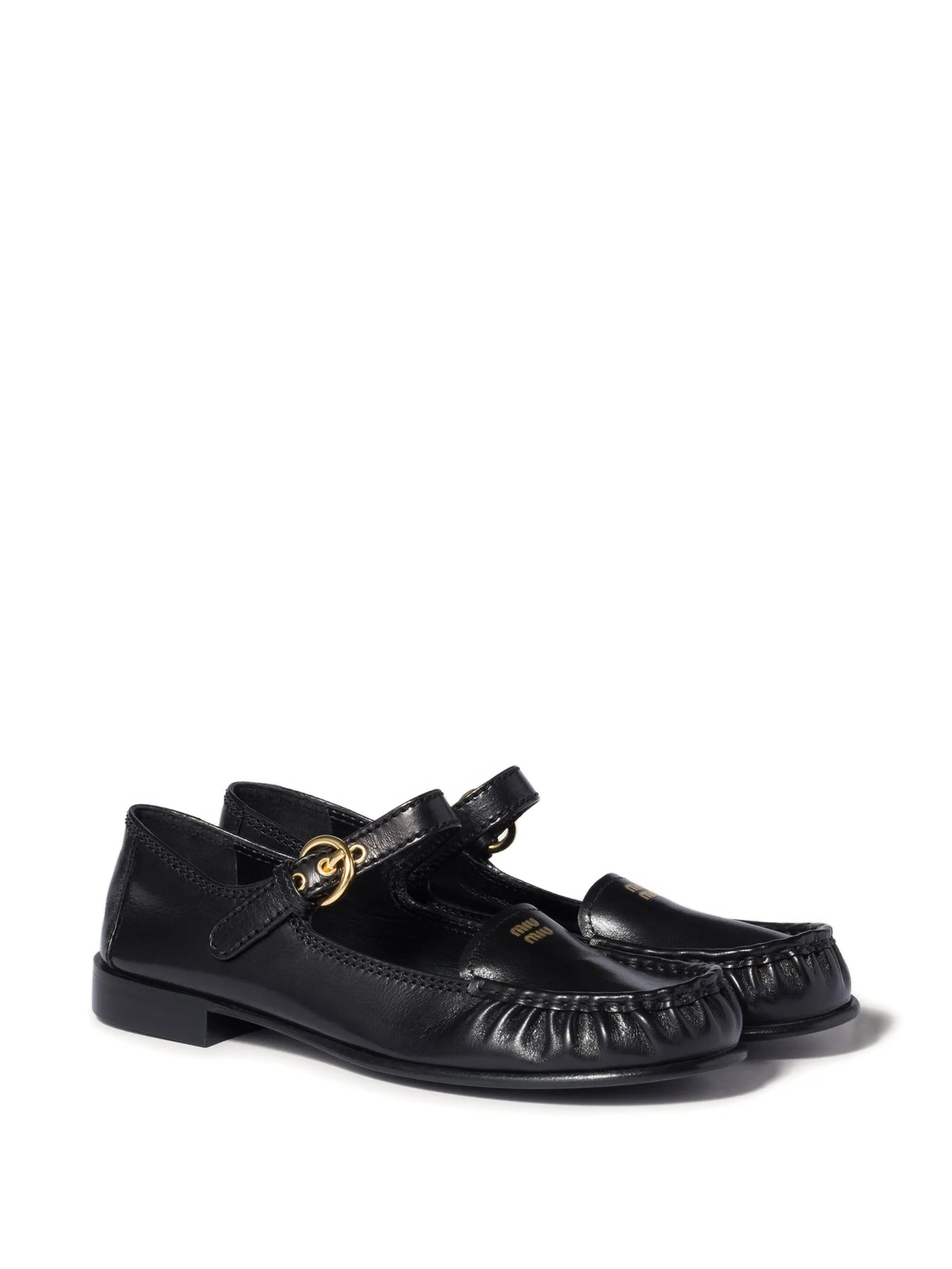 strap-detail loafers