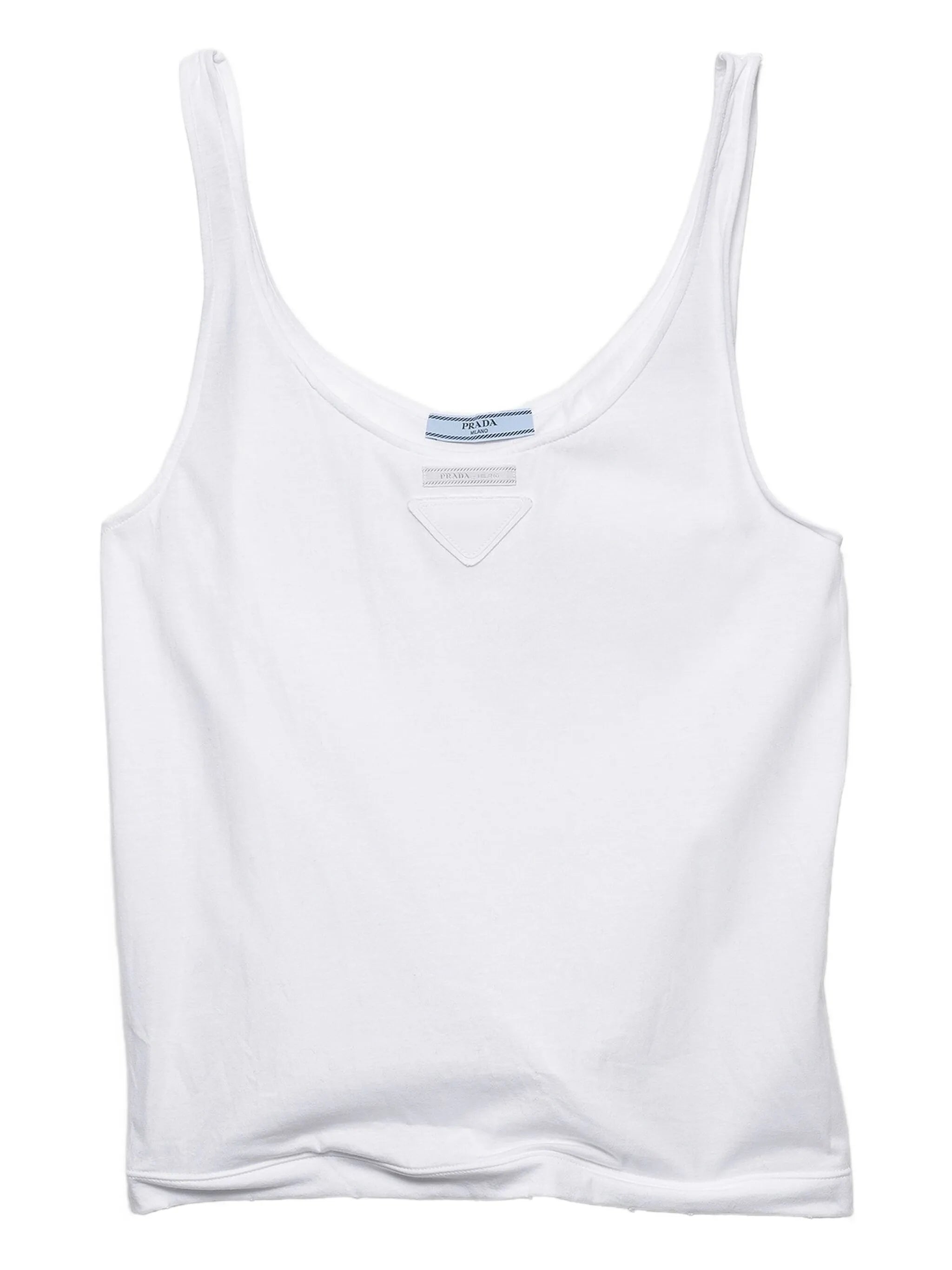 logo-patch tank top
