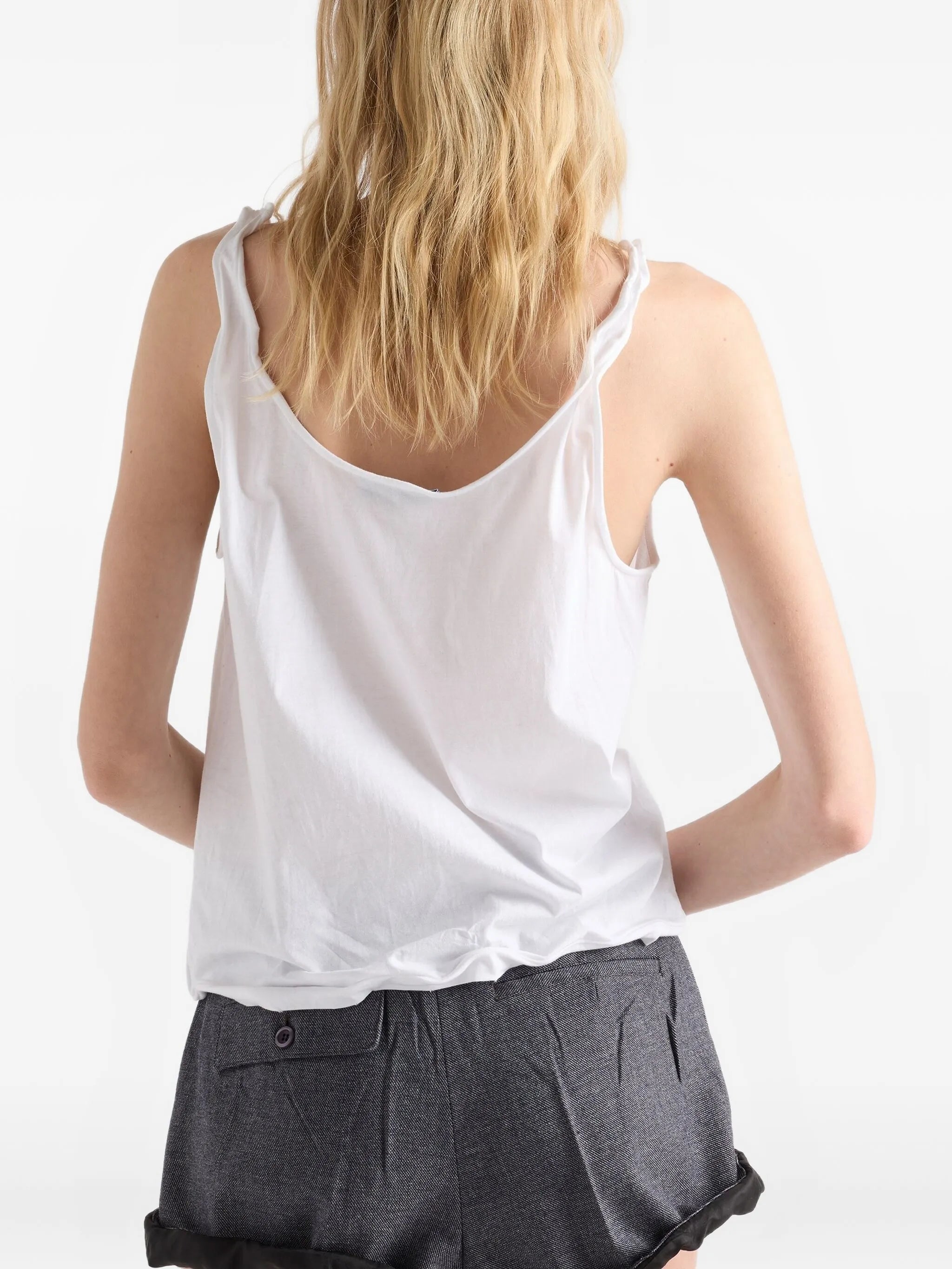 logo-patch tank top