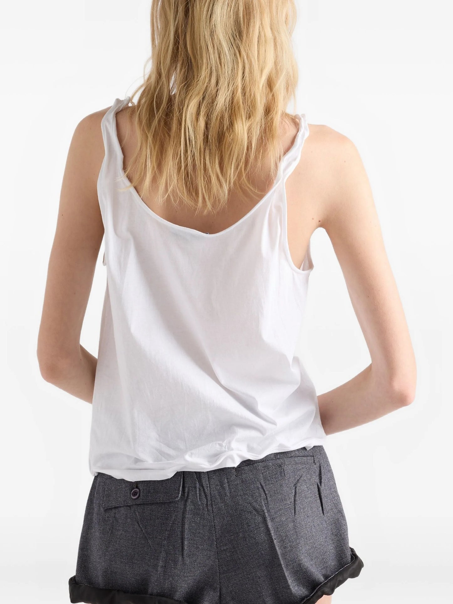logo-patch tank top