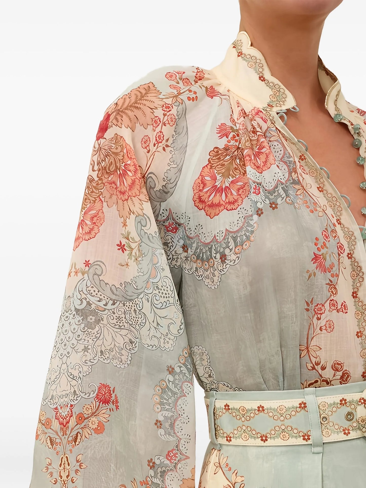 Daylight puff-sleeves blouse
