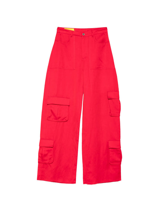 satin cargo pants