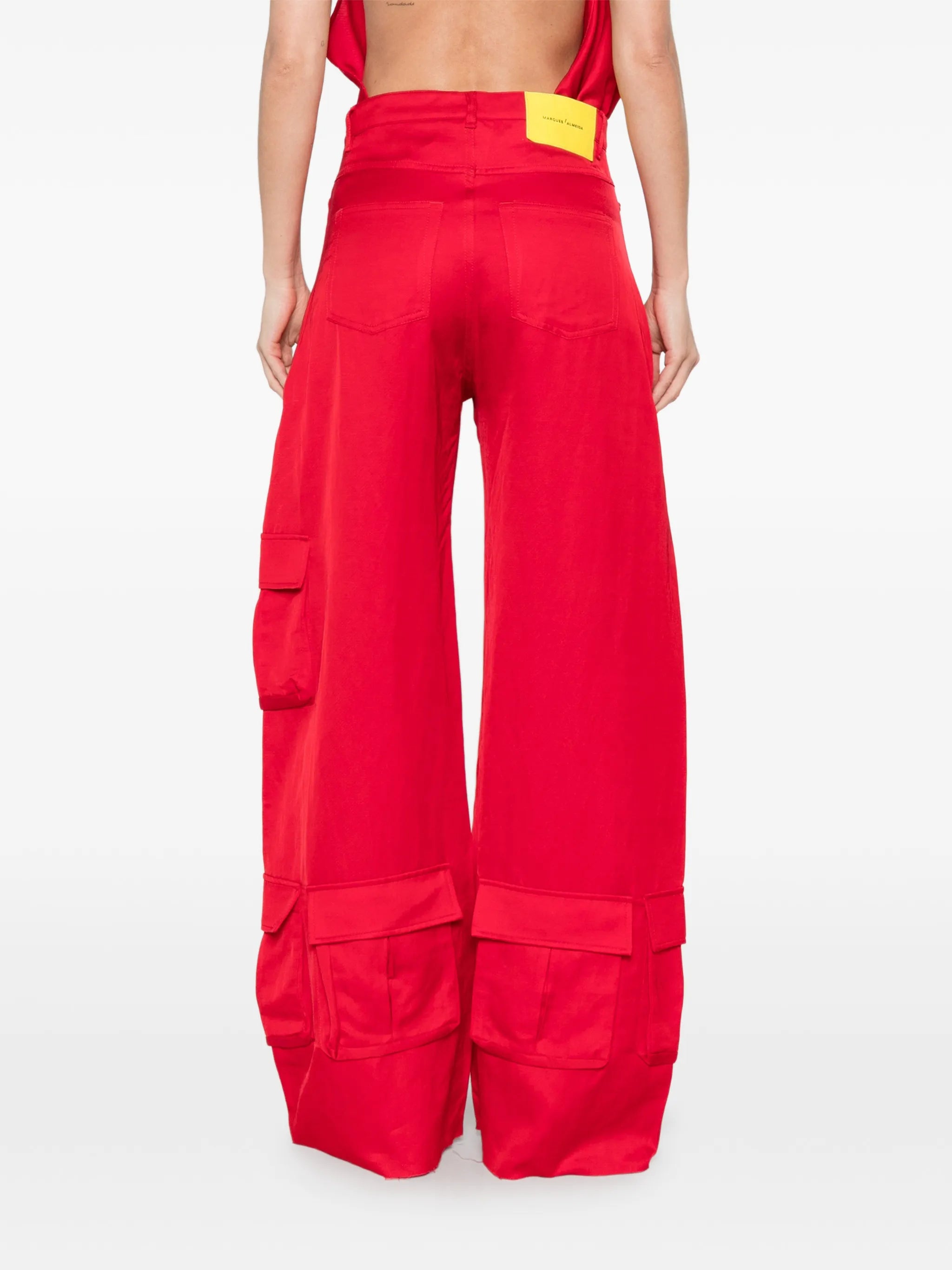 satin cargo pants