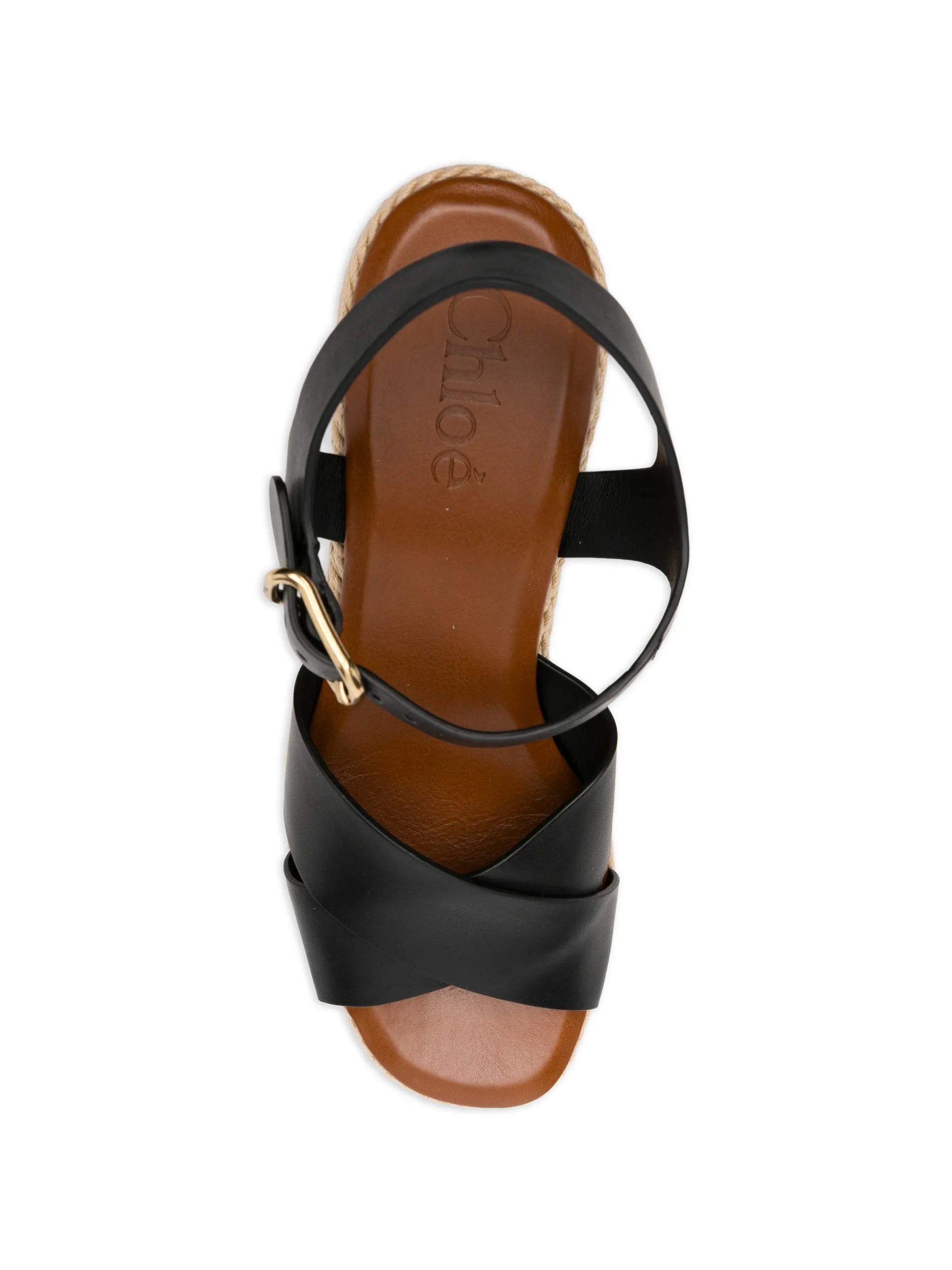 logo-embroidered platform-heel sandals