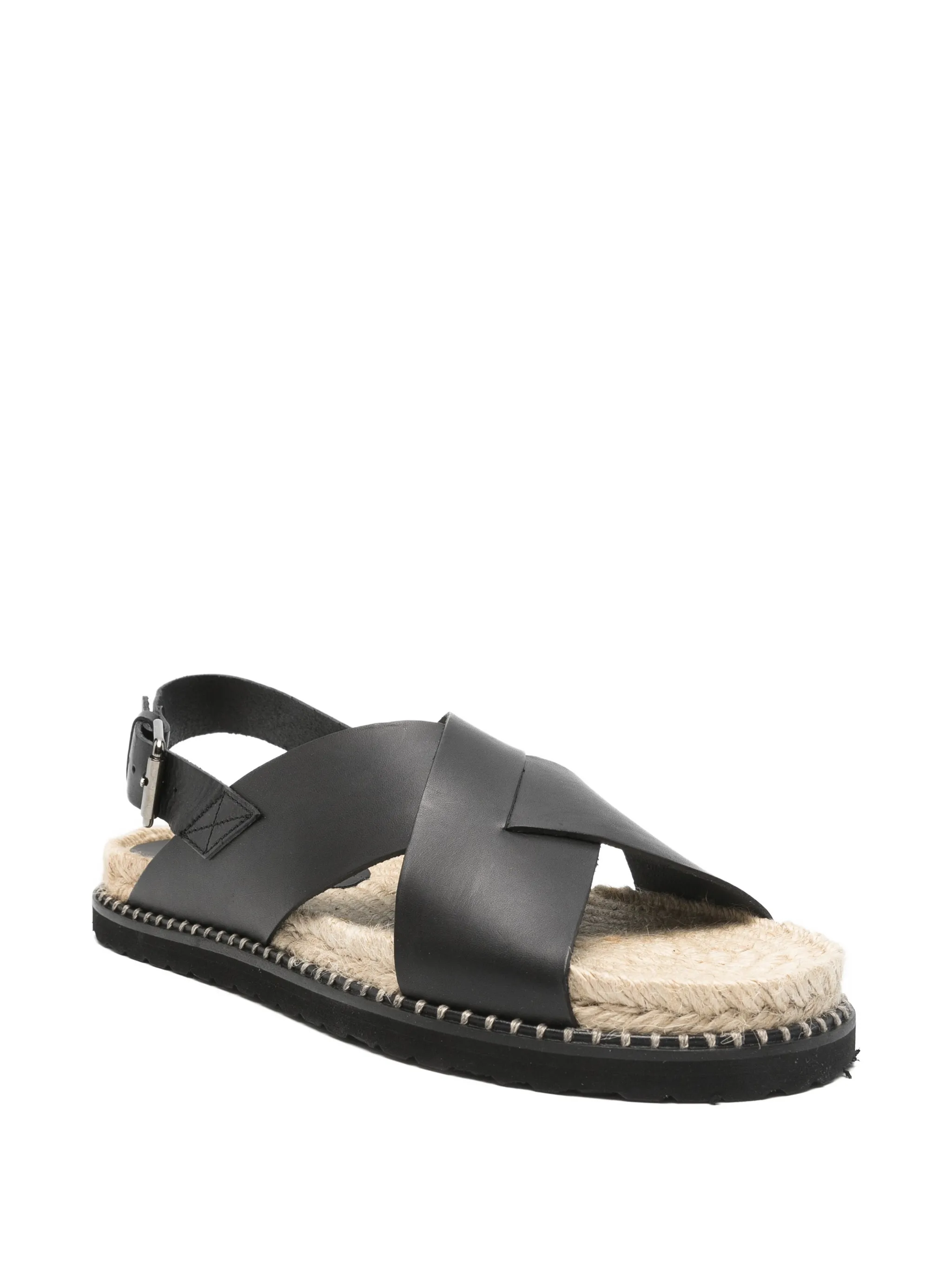 crossover-strap slingback sandals