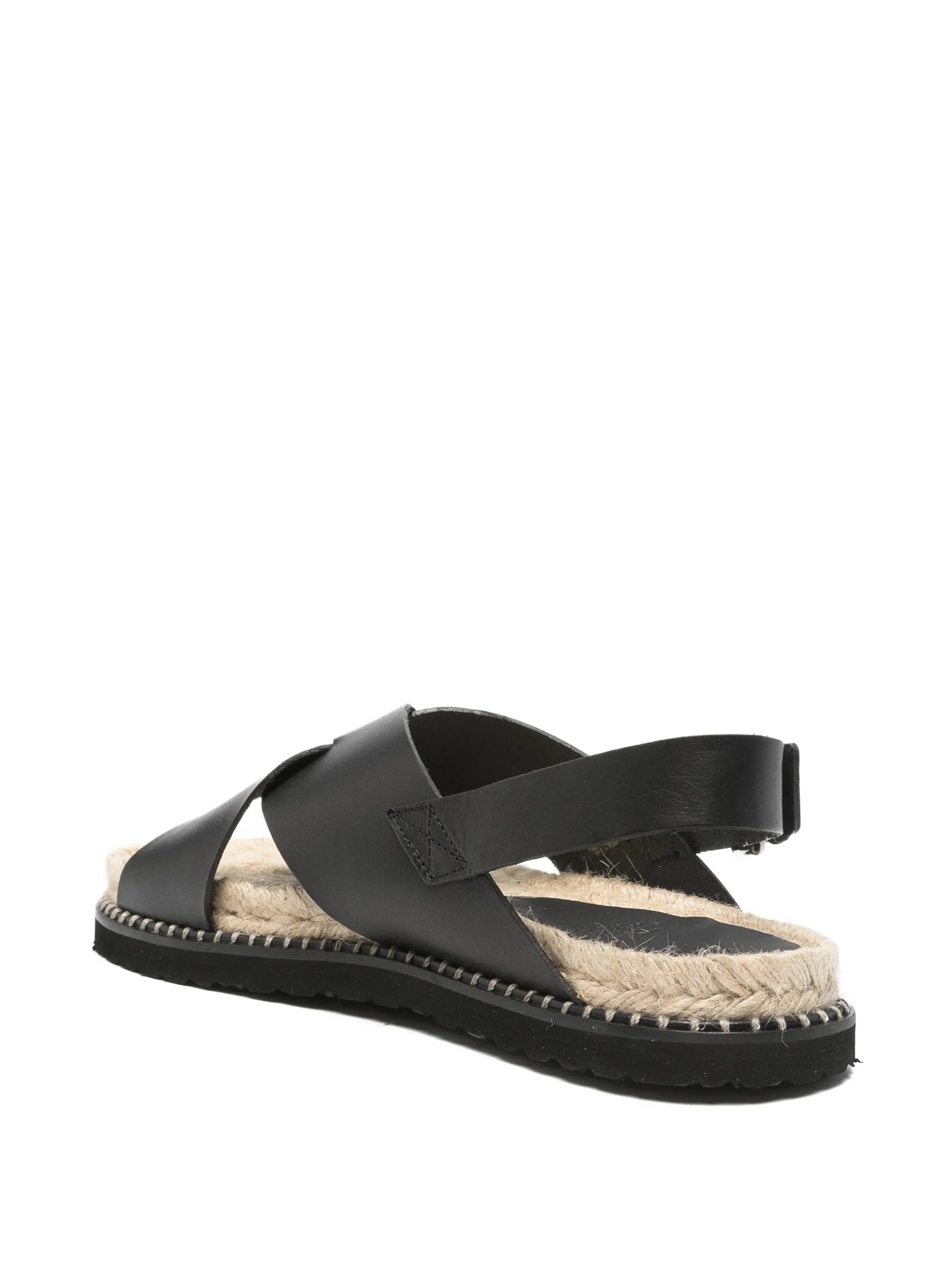 crossover-strap slingback sandals