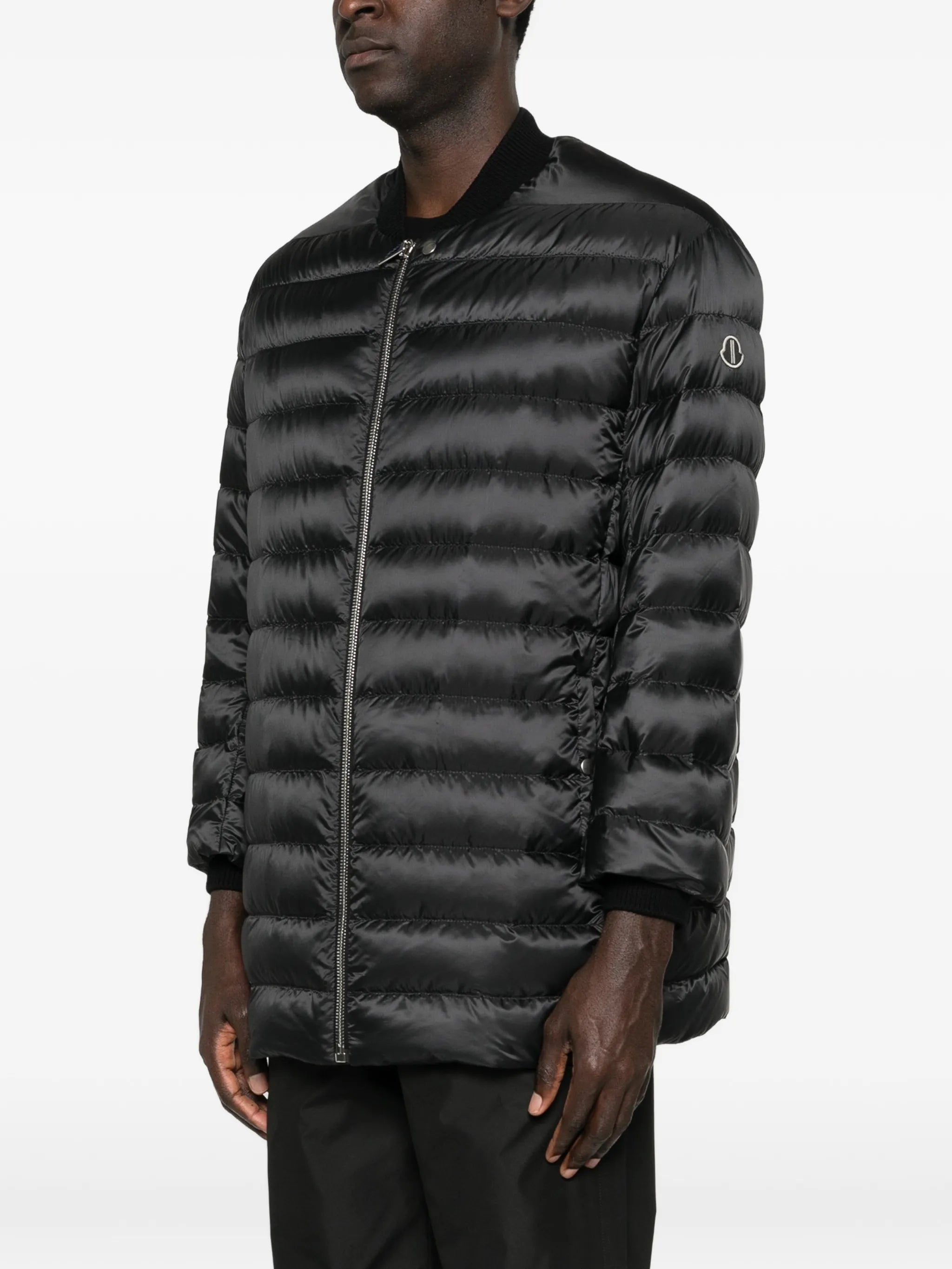 Flight logo-appliqué quilted jacket