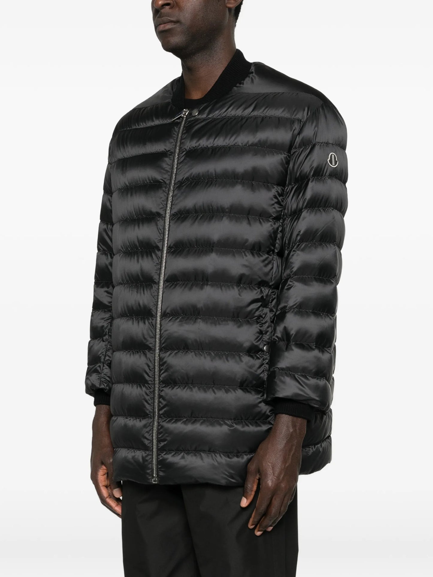 Flight logo-appliqué quilted jacket