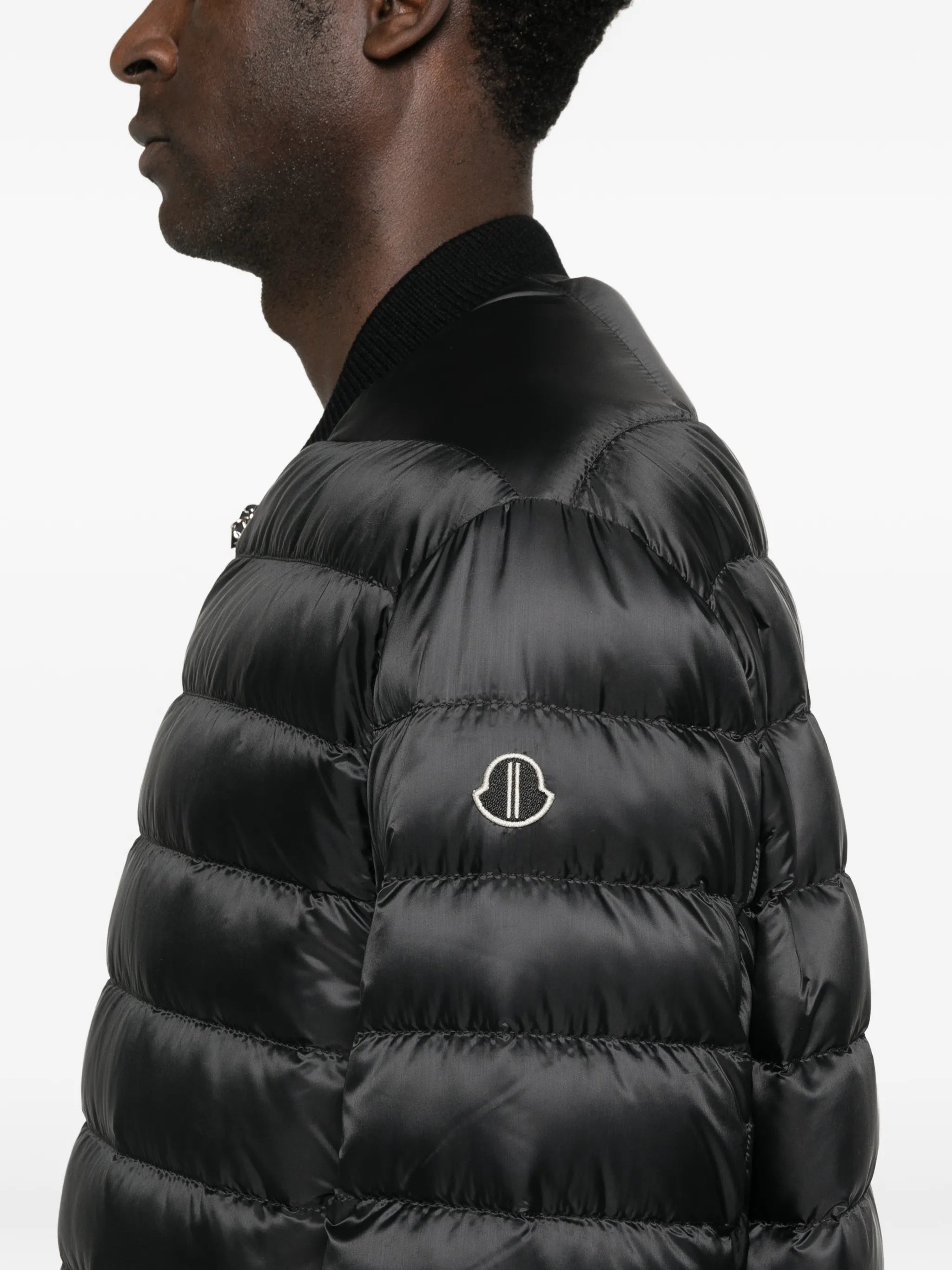 Flight logo-appliqué quilted jacket