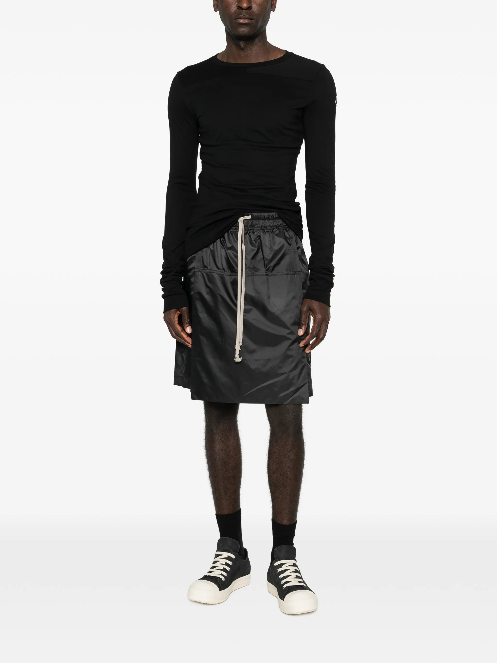 drawstring pocket skort