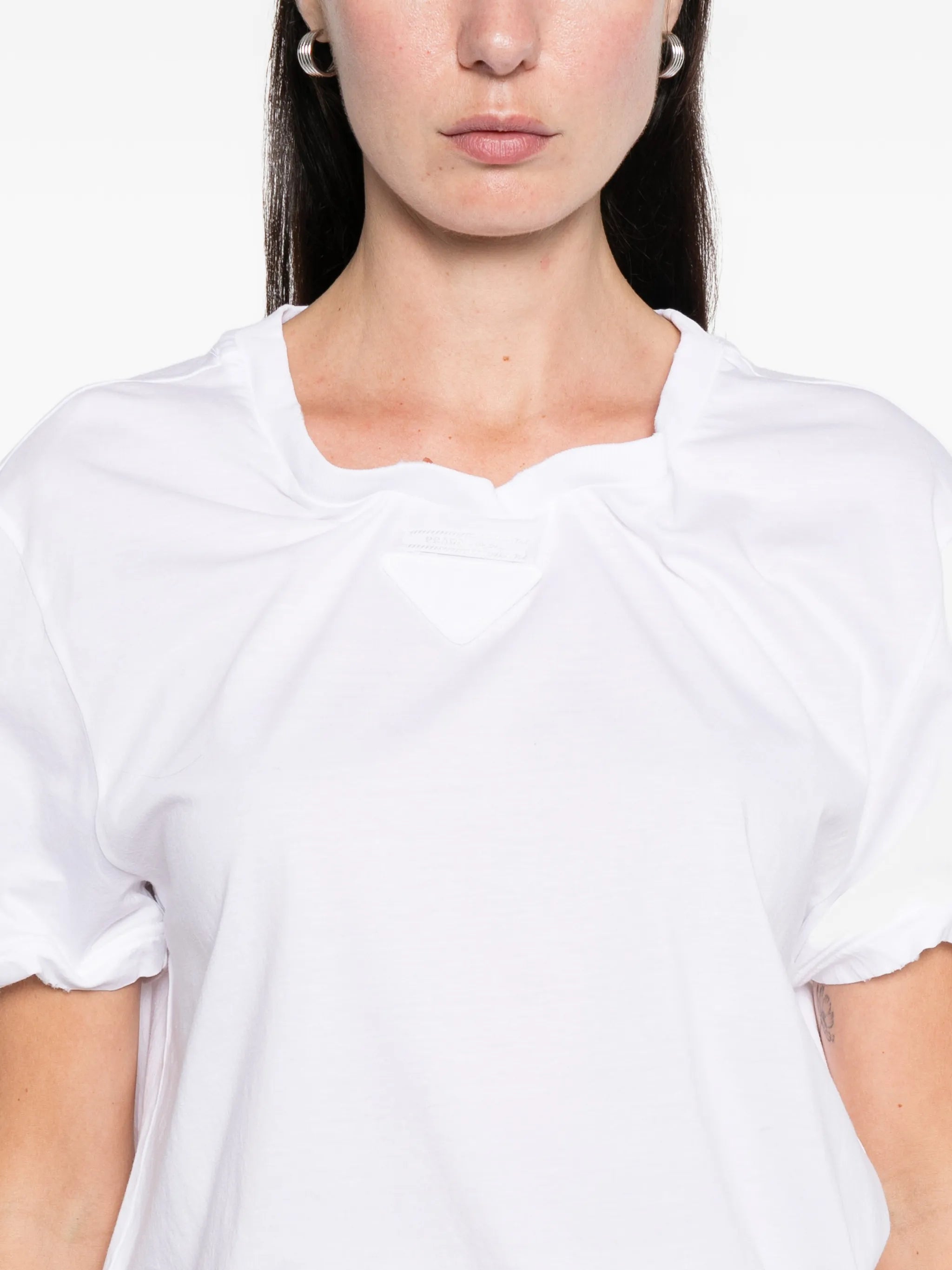 triangle logo jersey T-shirt
