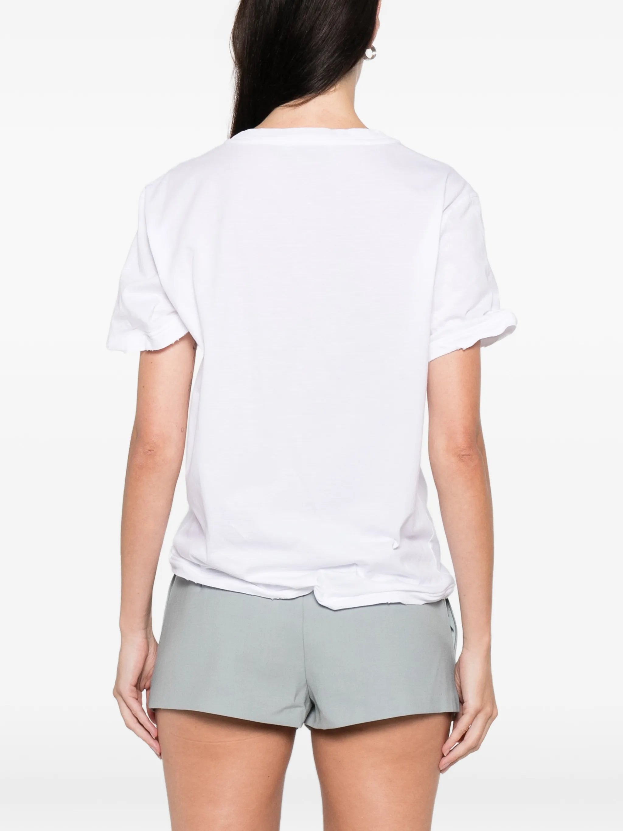 triangle logo jersey T-shirt