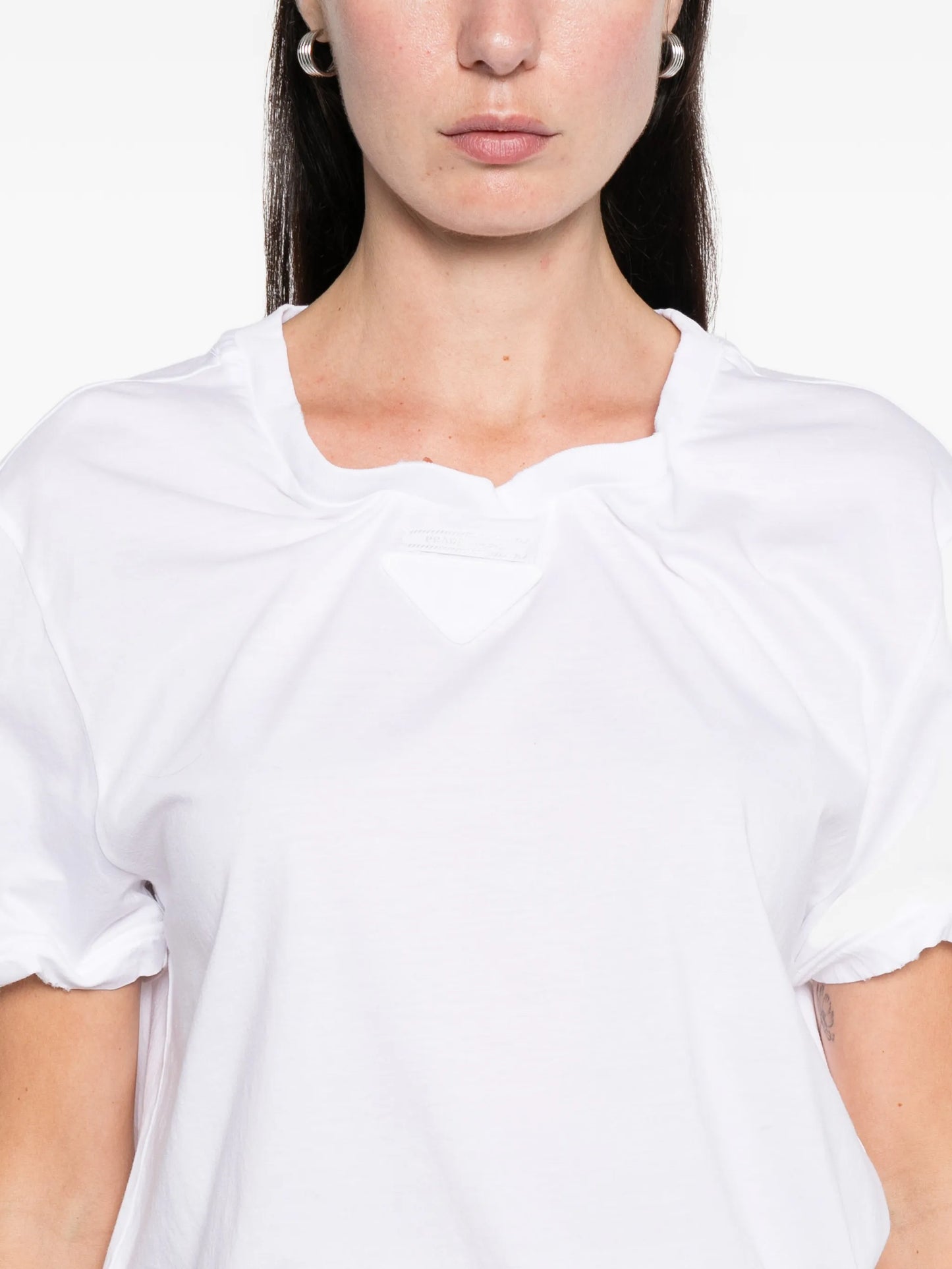 triangle logo jersey T-shirt