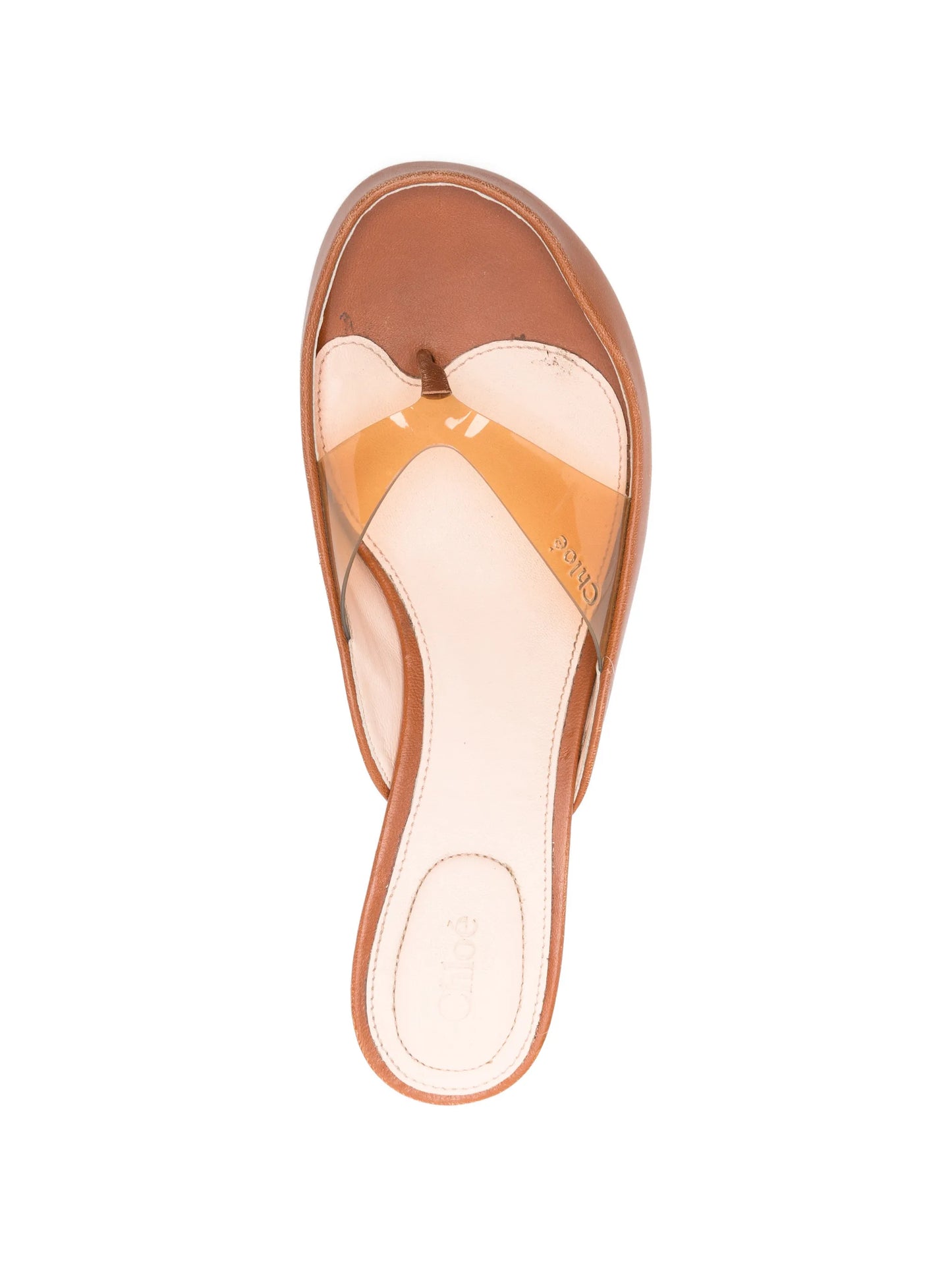 transparent-strap heeled sandals