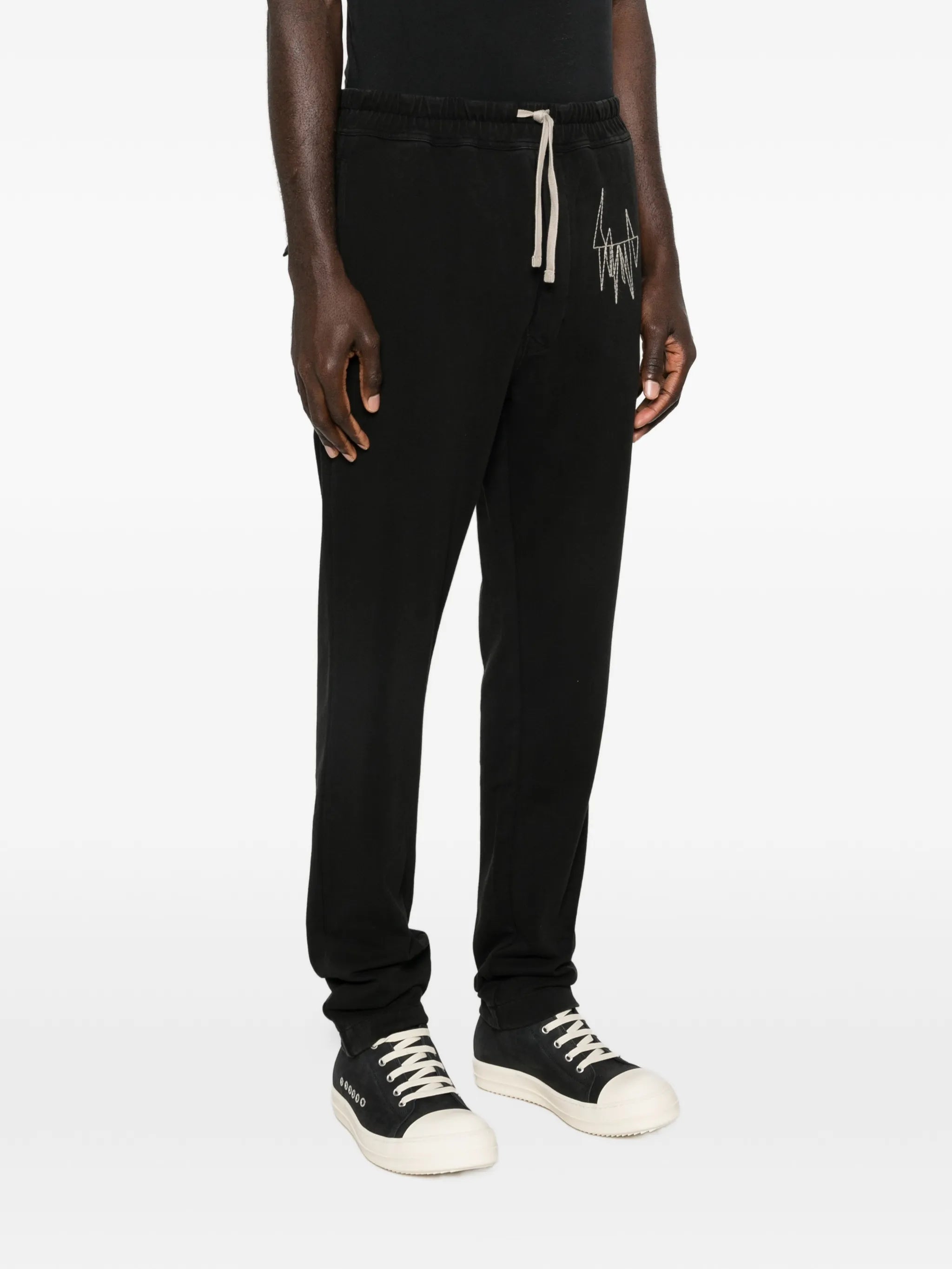 embroidered skinny track pants