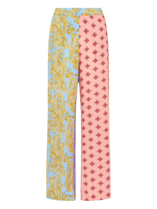 Paisley patchwork trousers