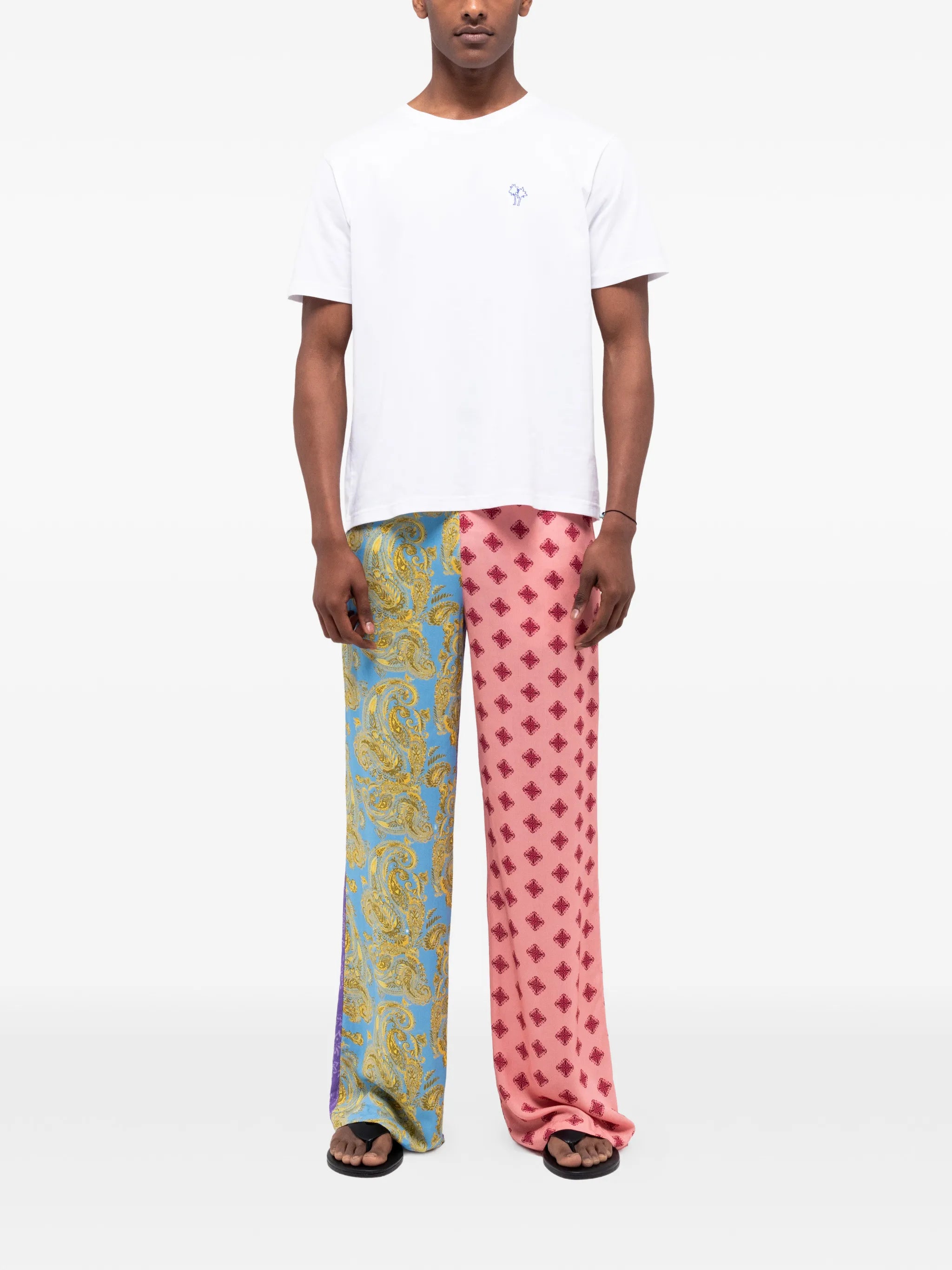 Paisley patchwork trousers