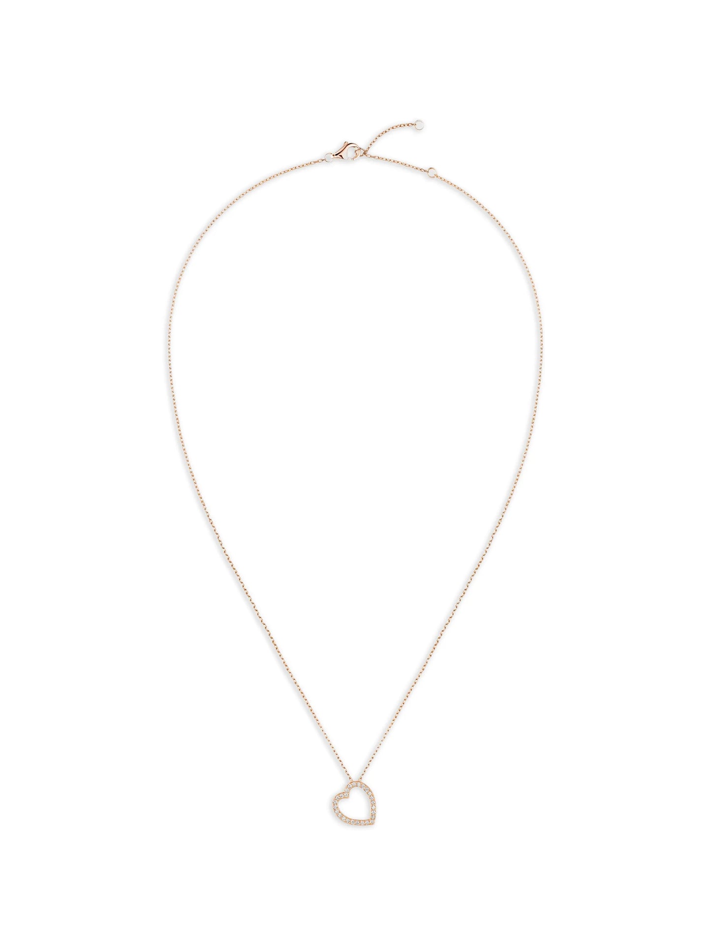 Antifer diamond heart pendant necklace