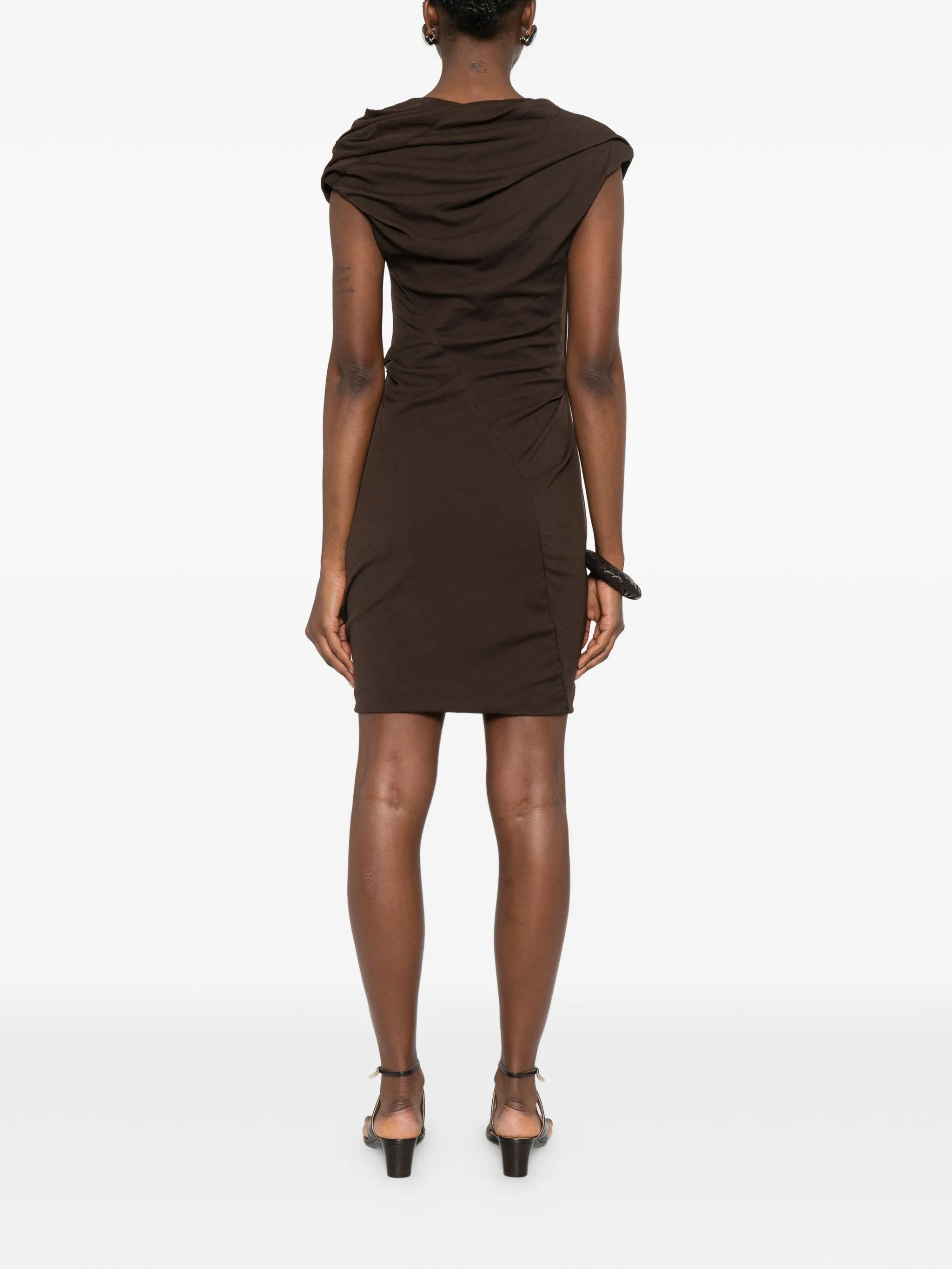 twist-design mini dress