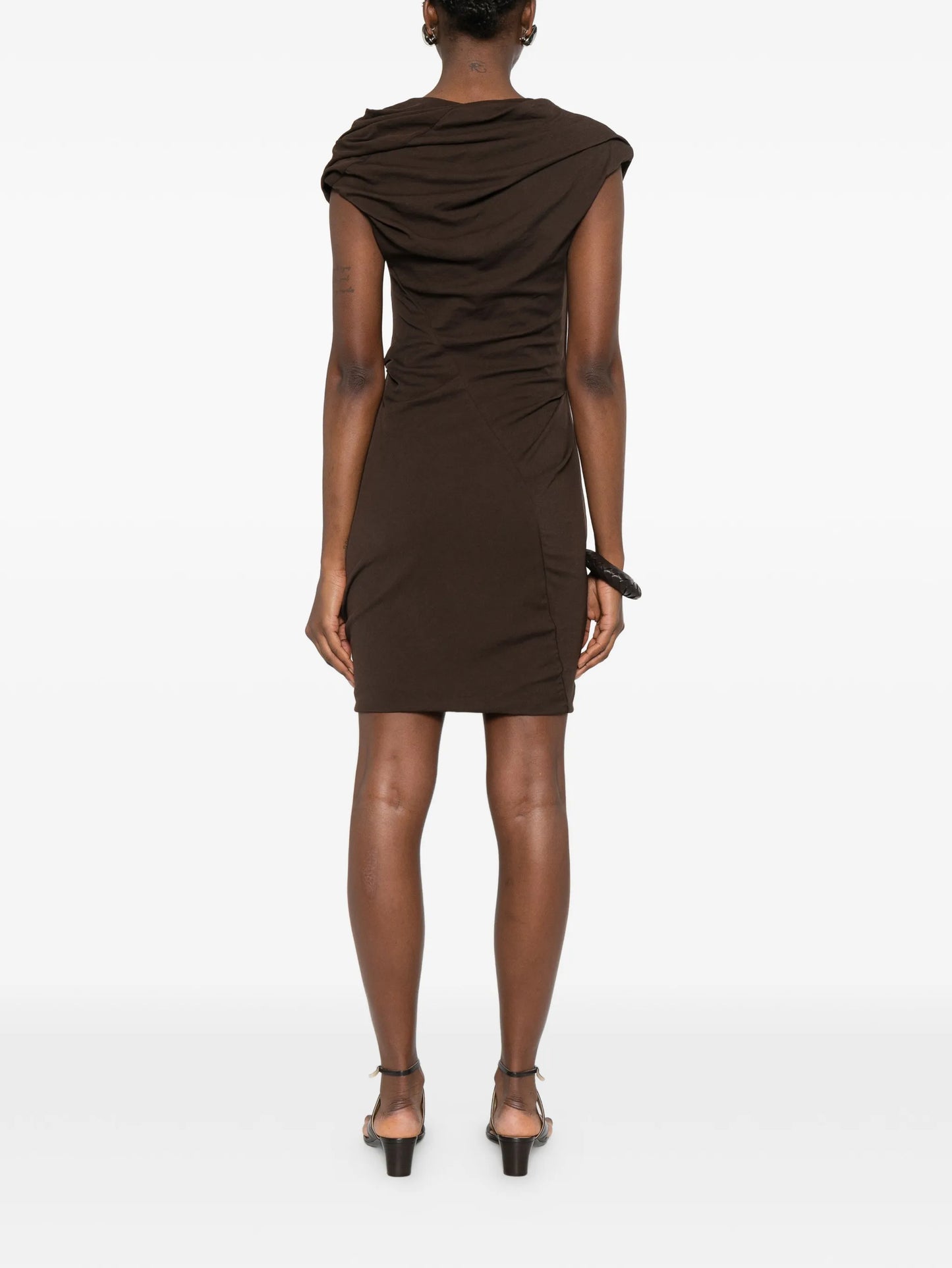 twist-design mini dress