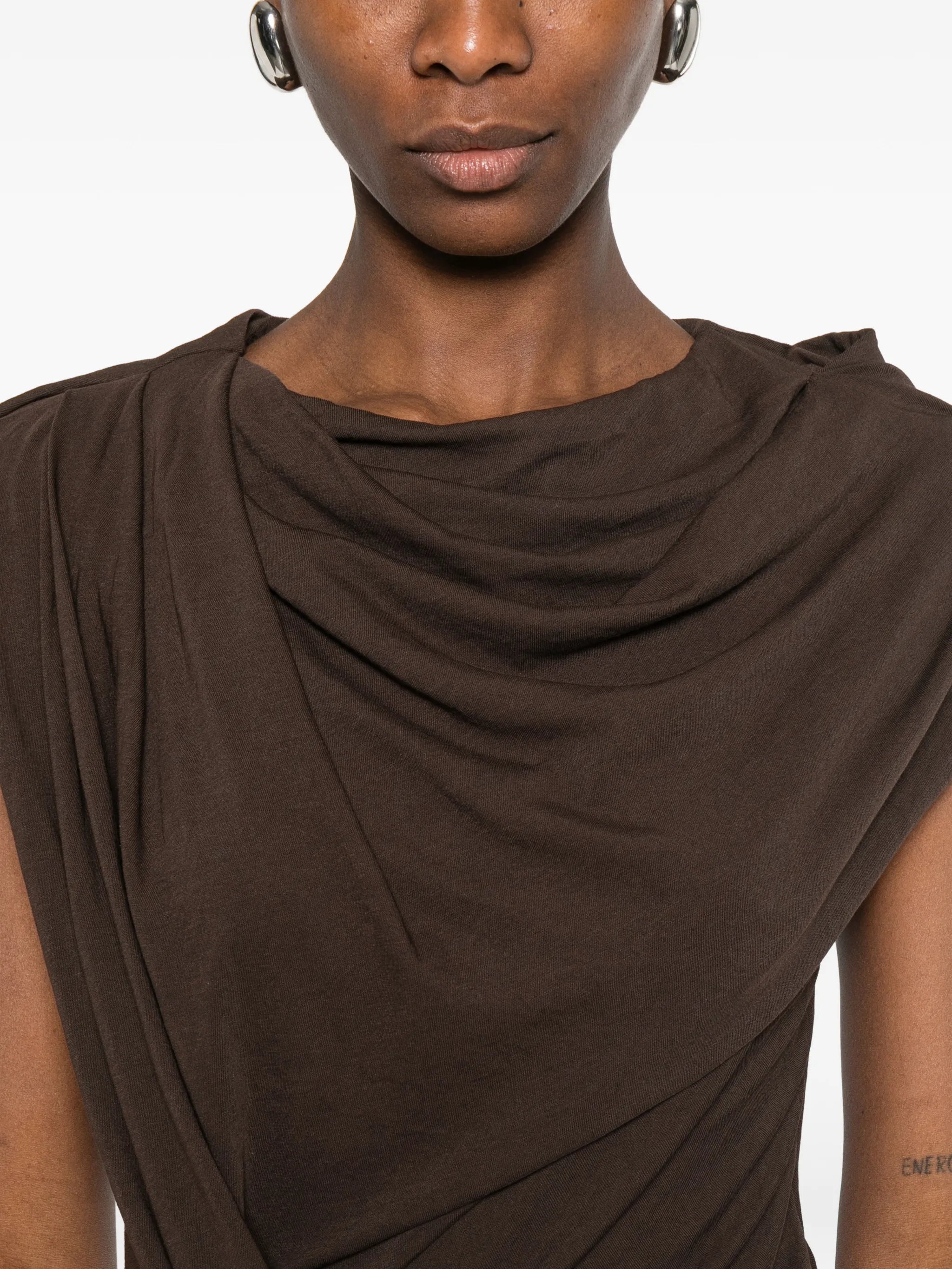 twist-design mini dress
