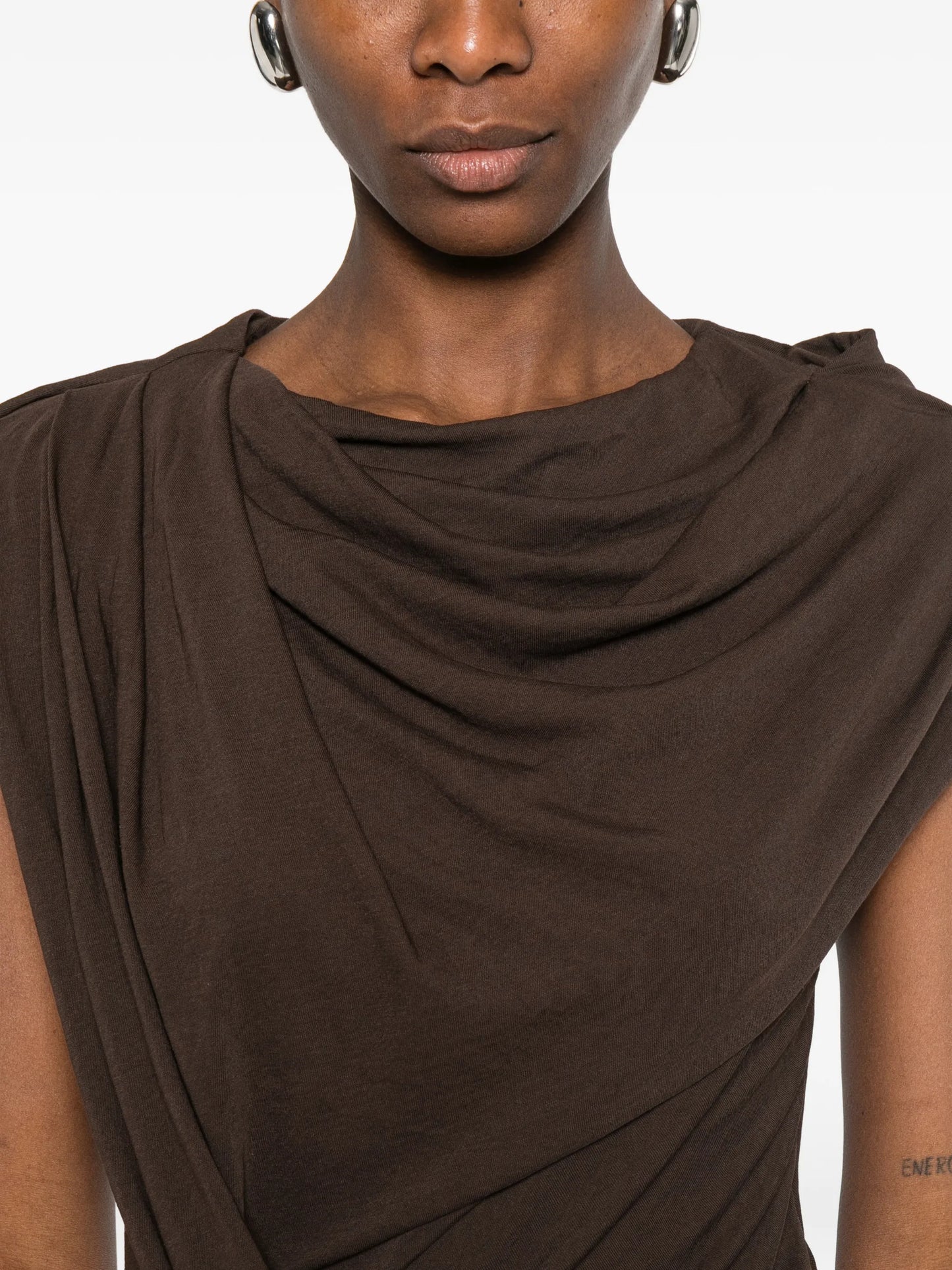 twist-design mini dress