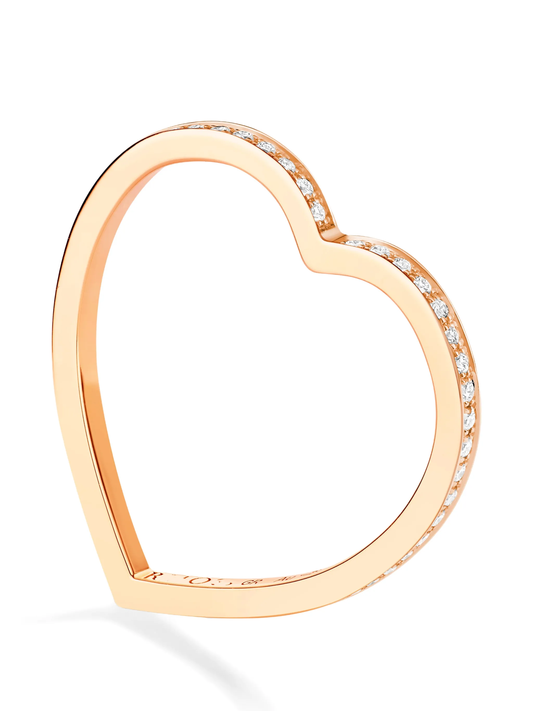 Antifer diamond heart ring