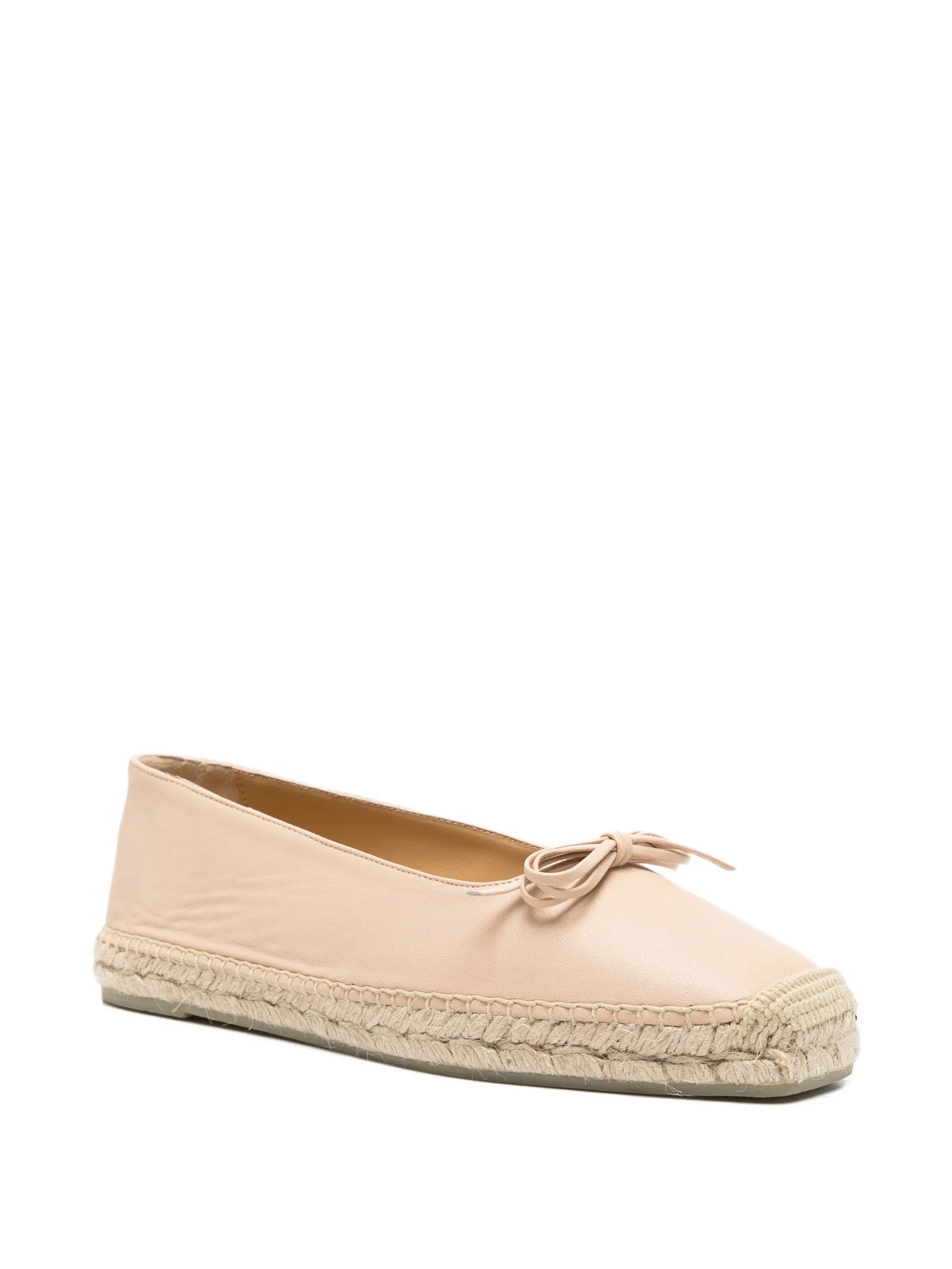Pax bow leather espadrilles