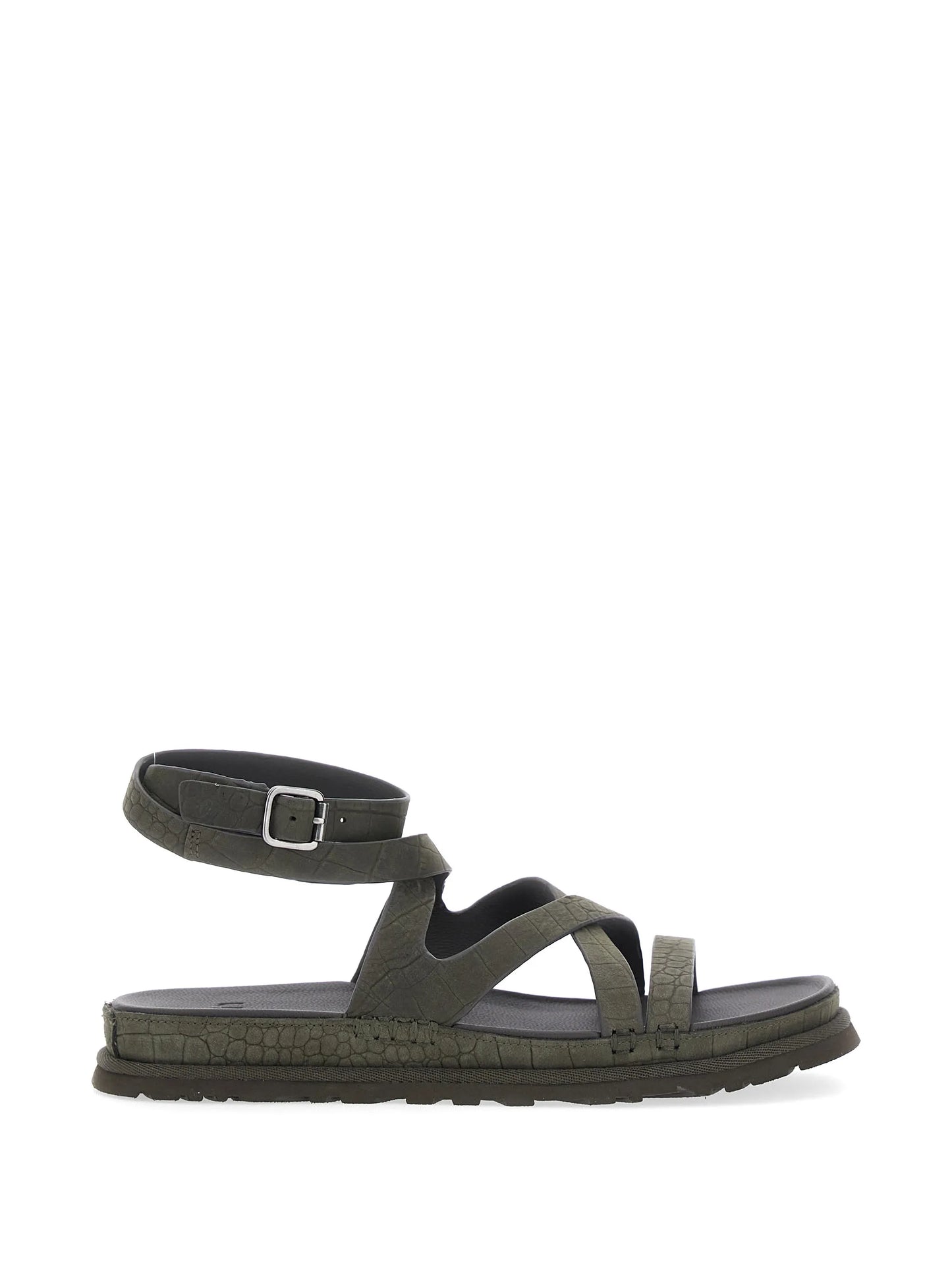 Golden Gaze croc-effect buckled sandals
