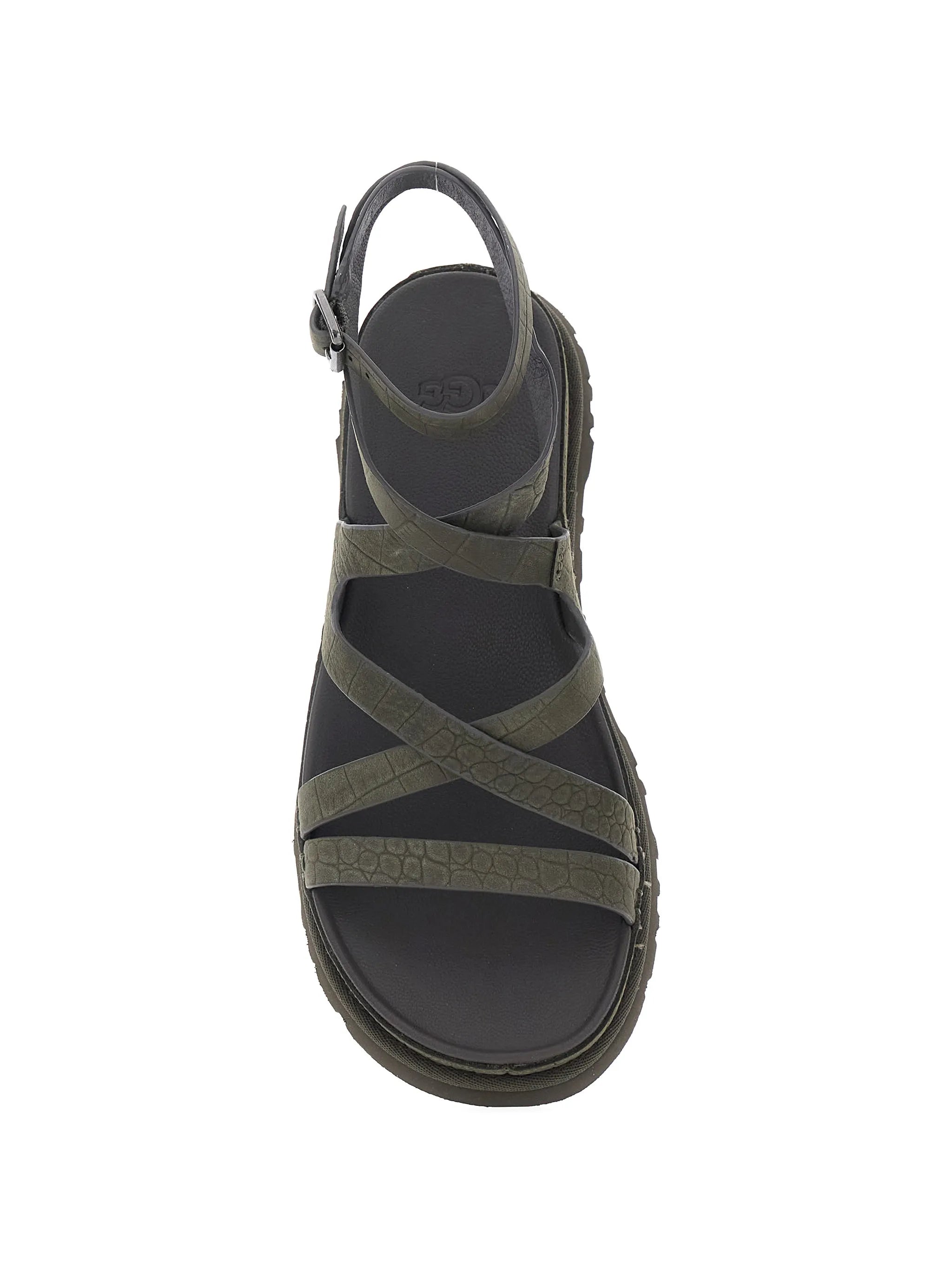 Golden Gaze croc-effect buckled sandals