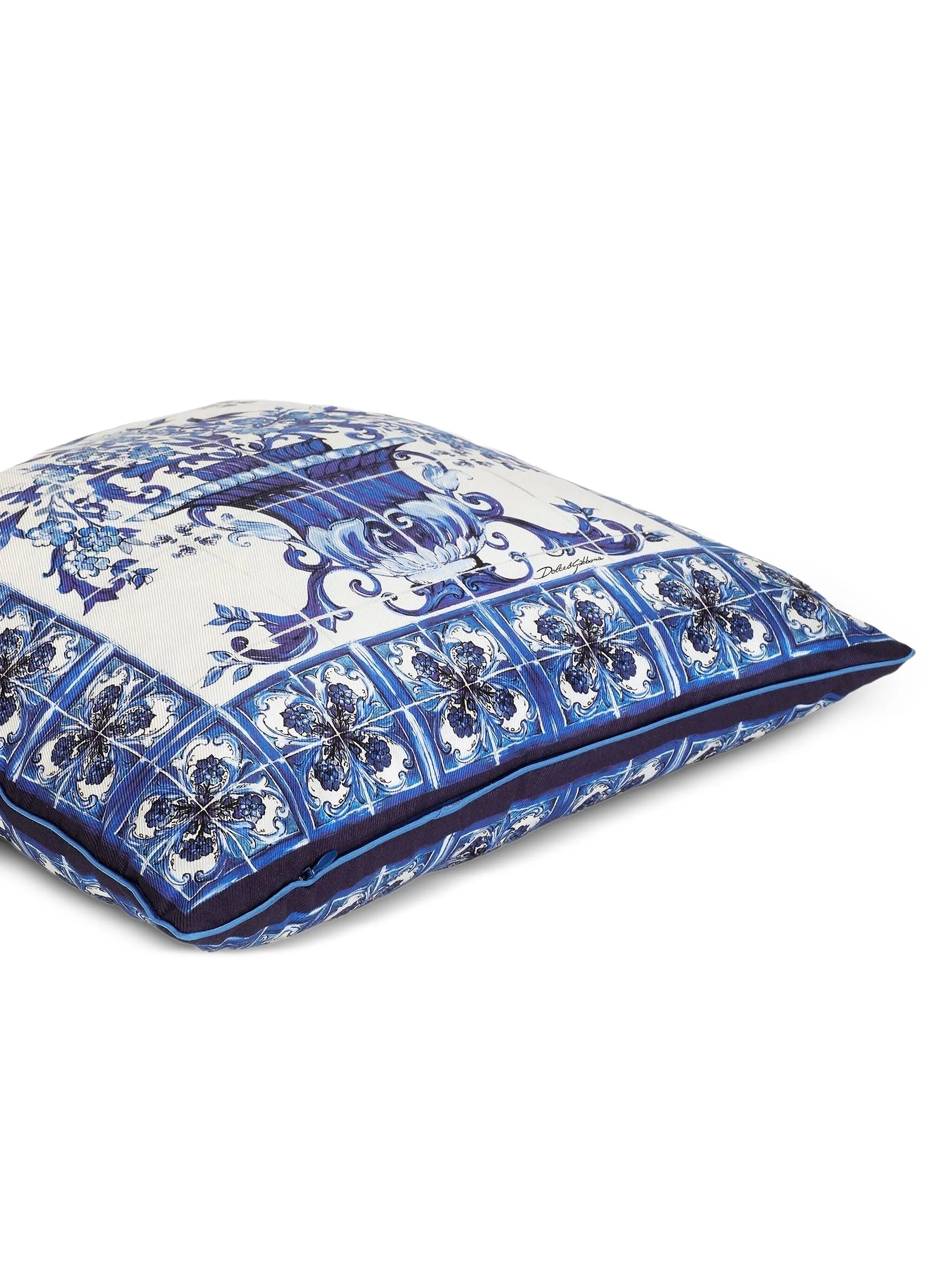 floral-print cushion