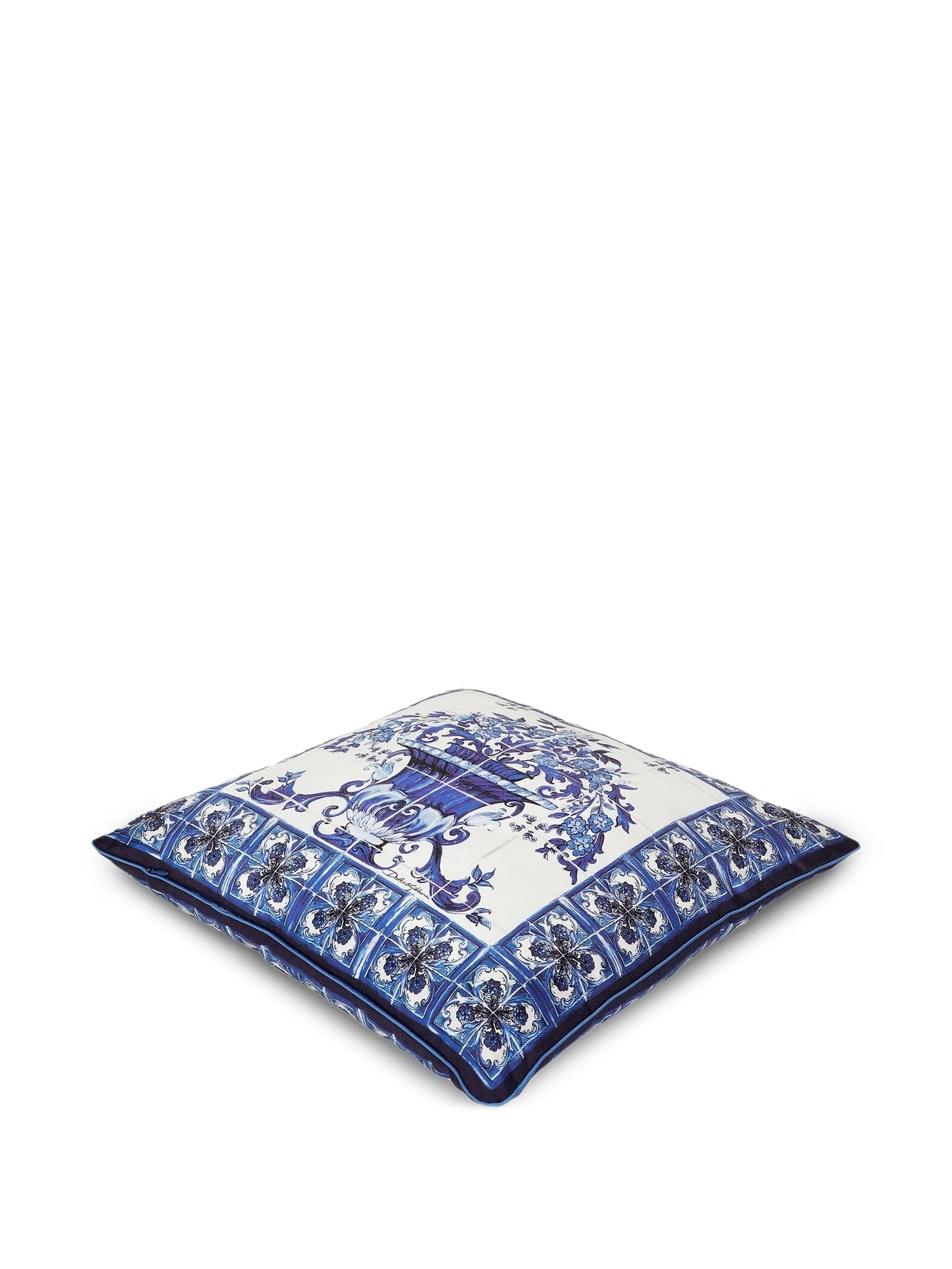 floral-print cushion