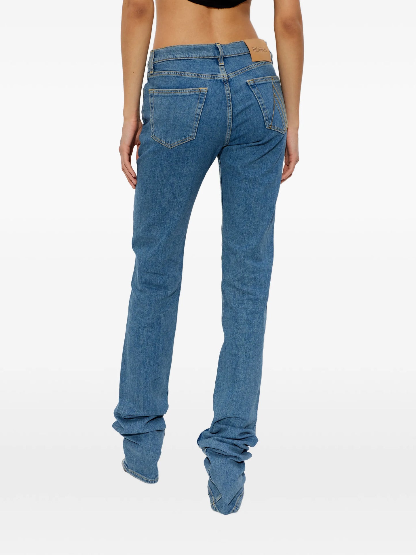 logo-patch jeans