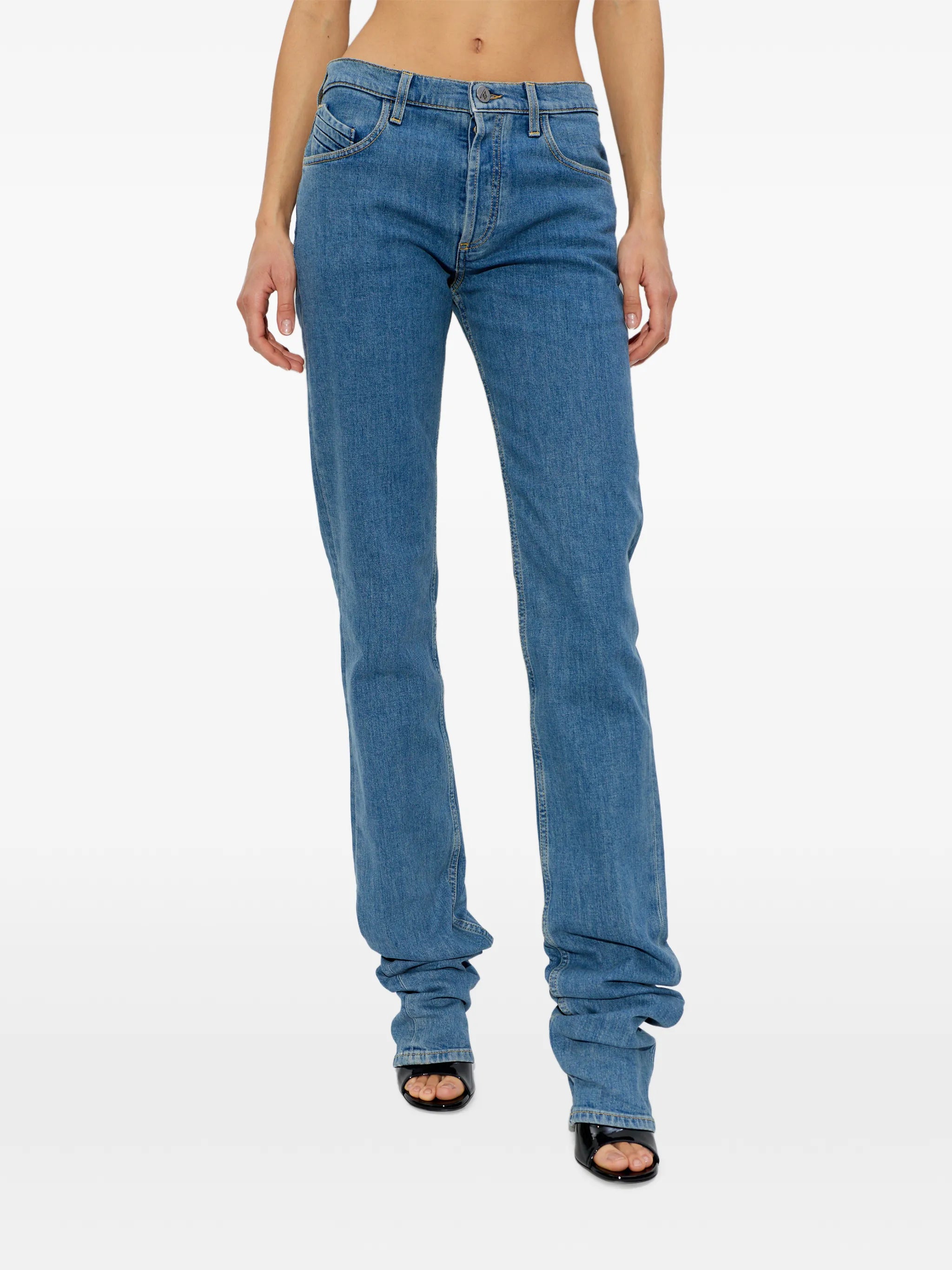logo-patch jeans