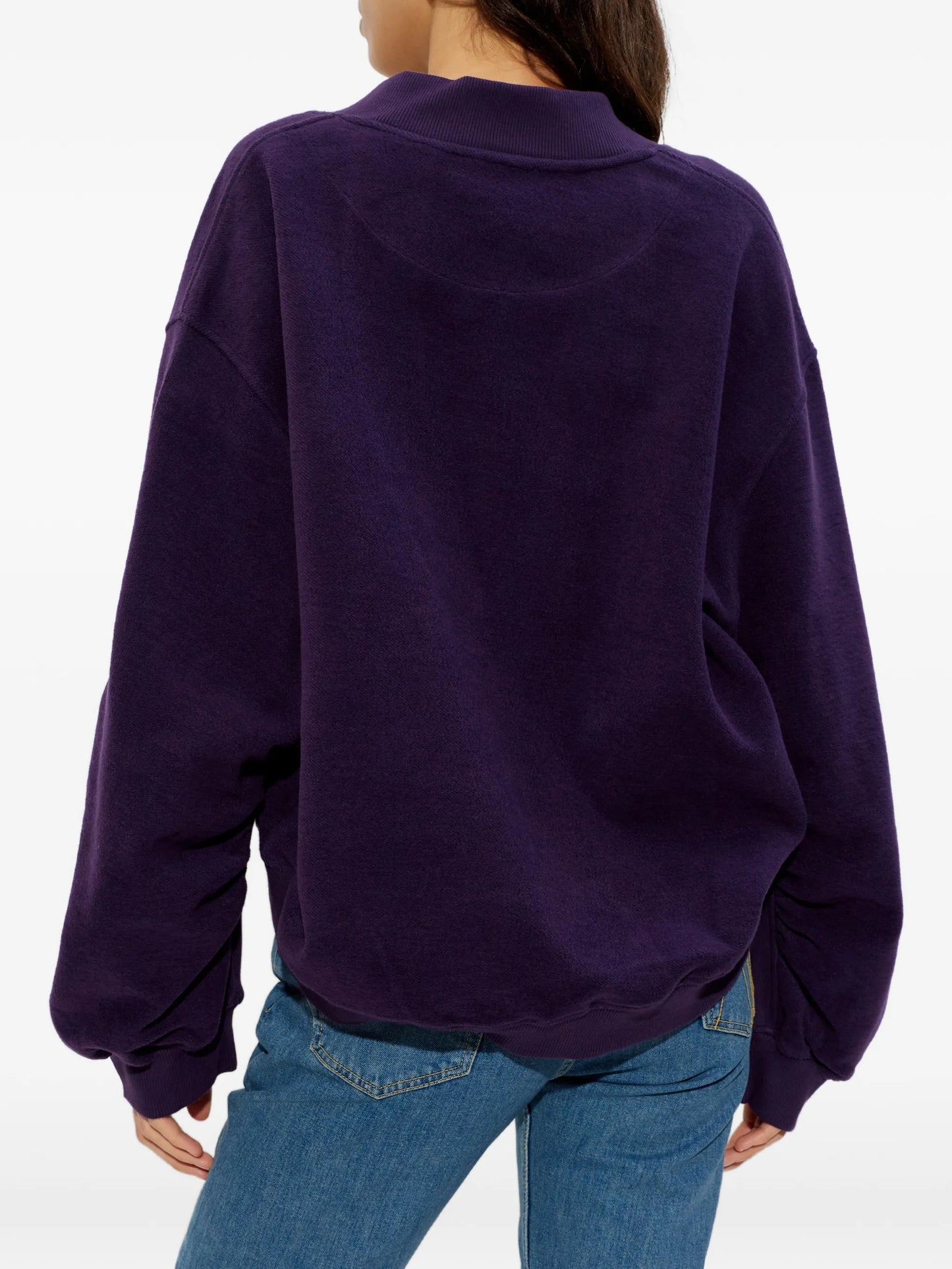V-neck logo sweatshirt