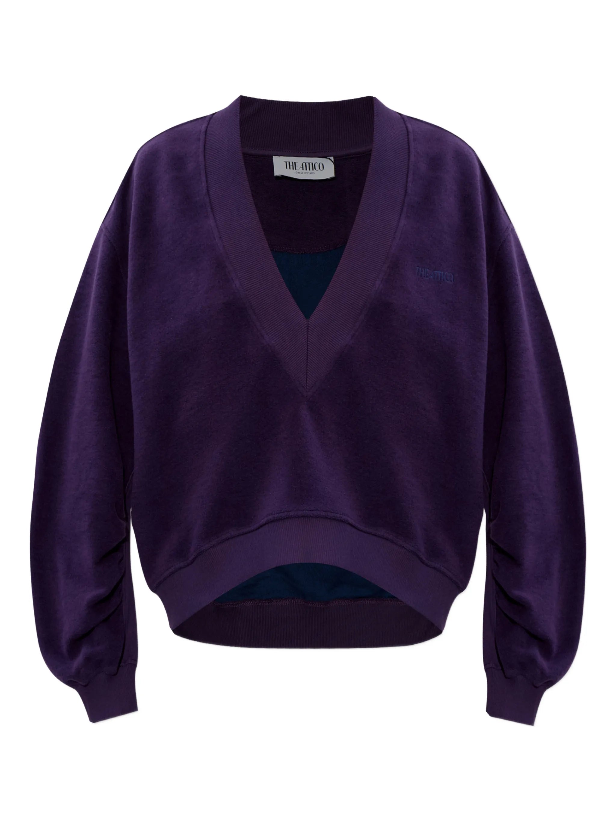 V-neck logo sweatshirt