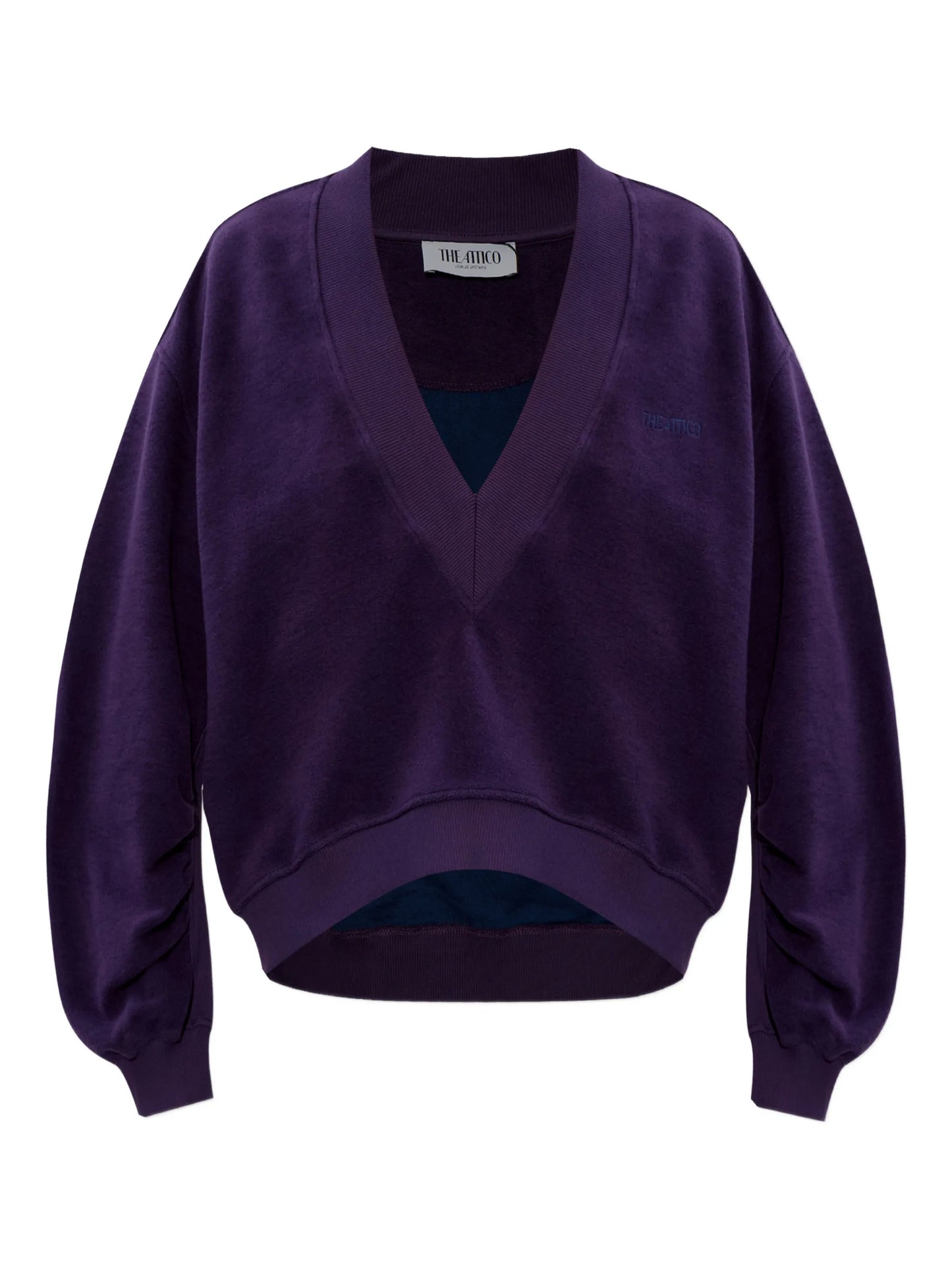 V-neck logo sweatshirt