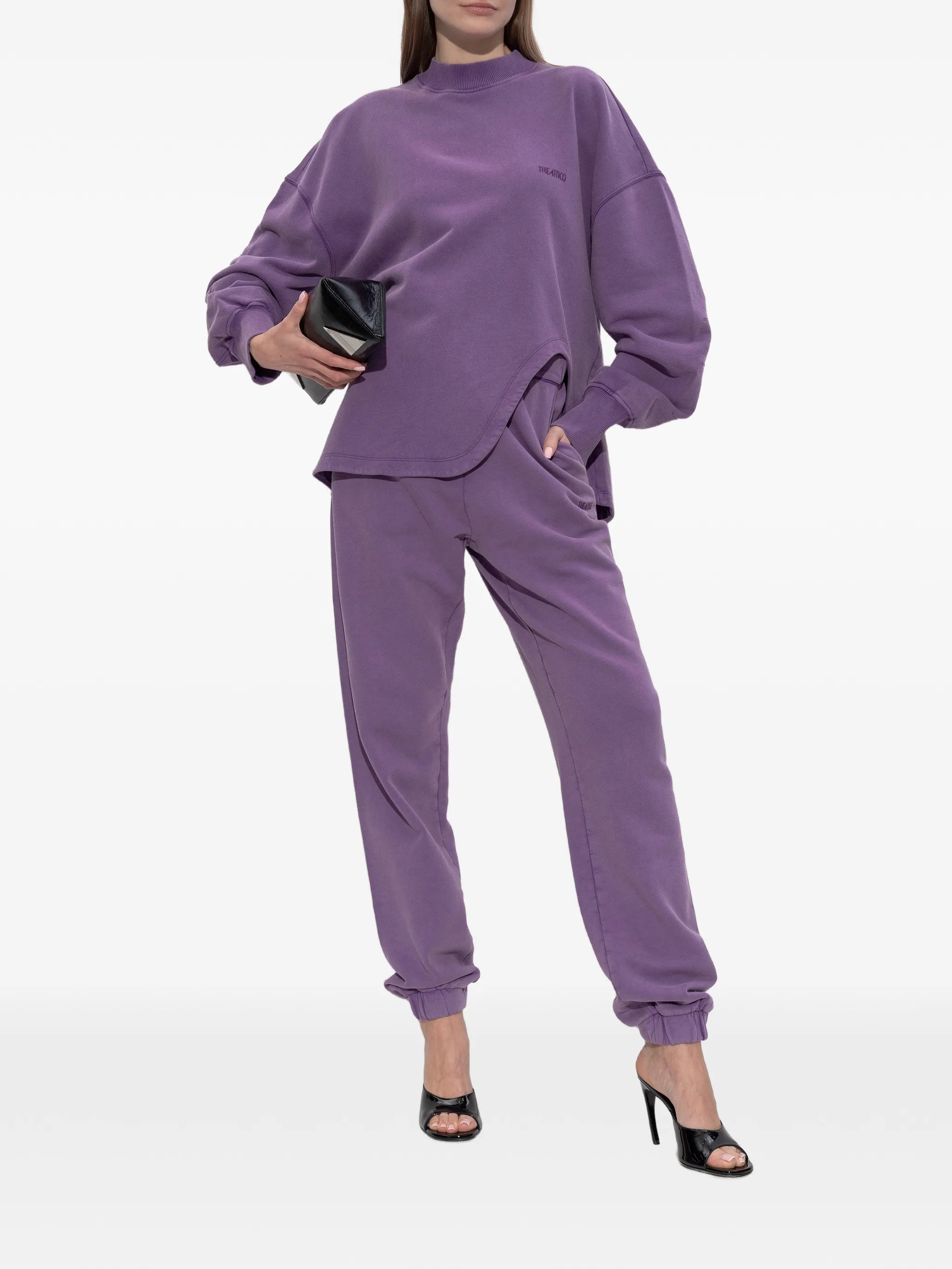 side-slit sweatshirt