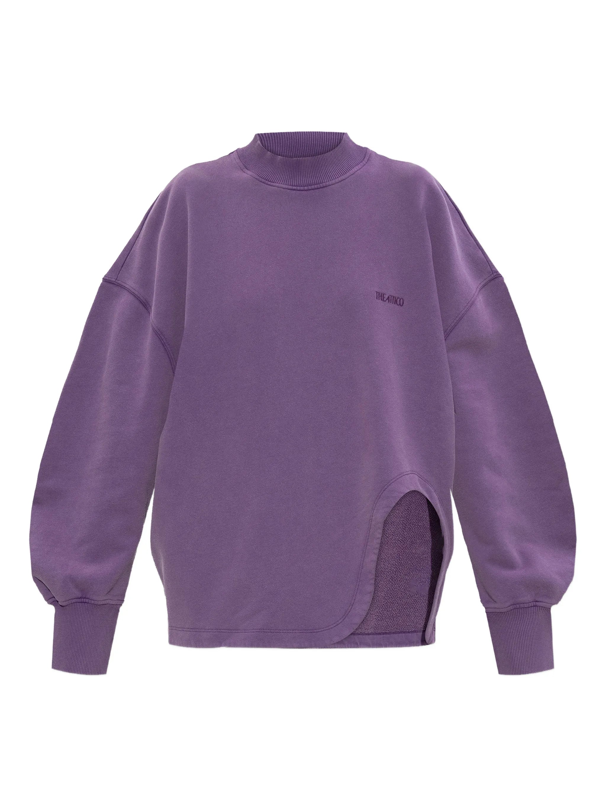 side-slit sweatshirt
