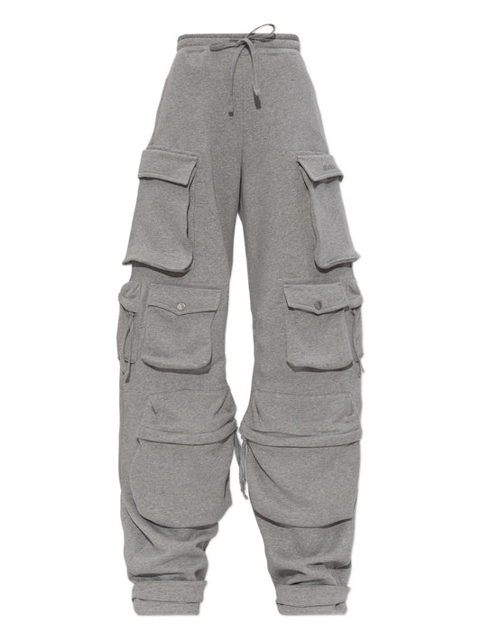 drawstring cargo track pants