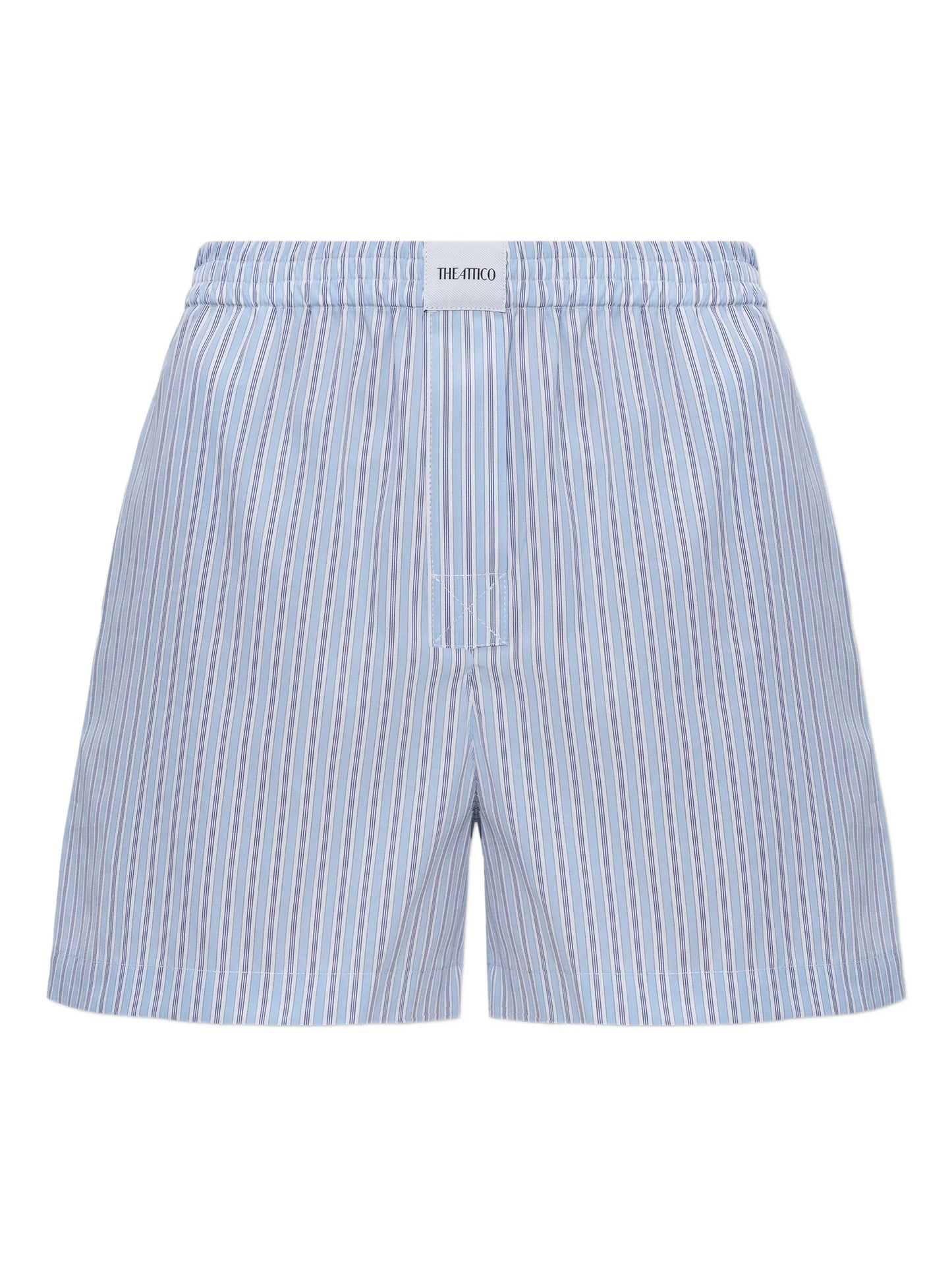 striped boxer-inspired shorts