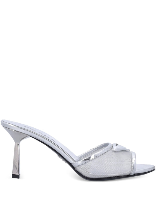 triangle-logo sandals