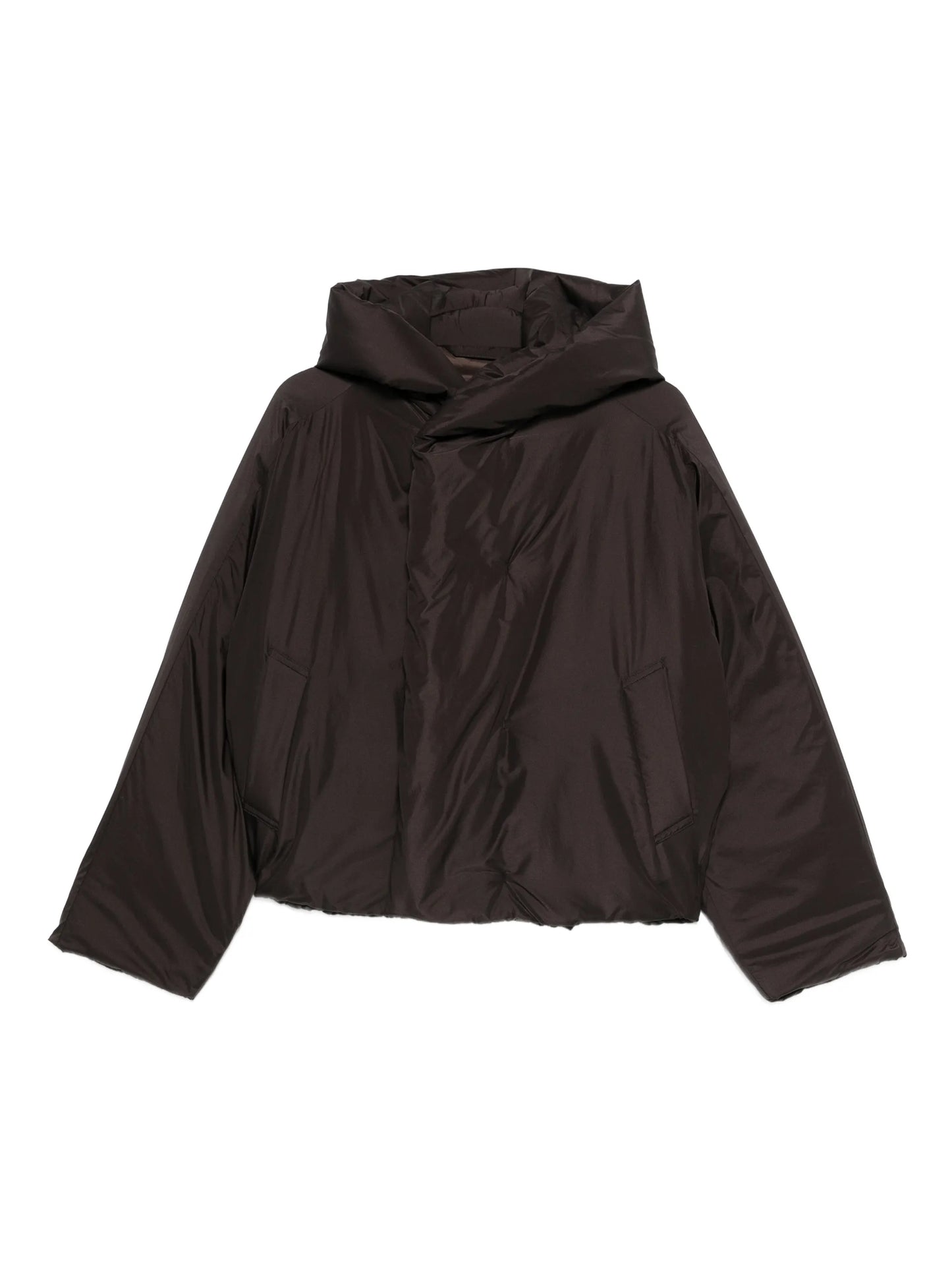 Duvet hooded coat