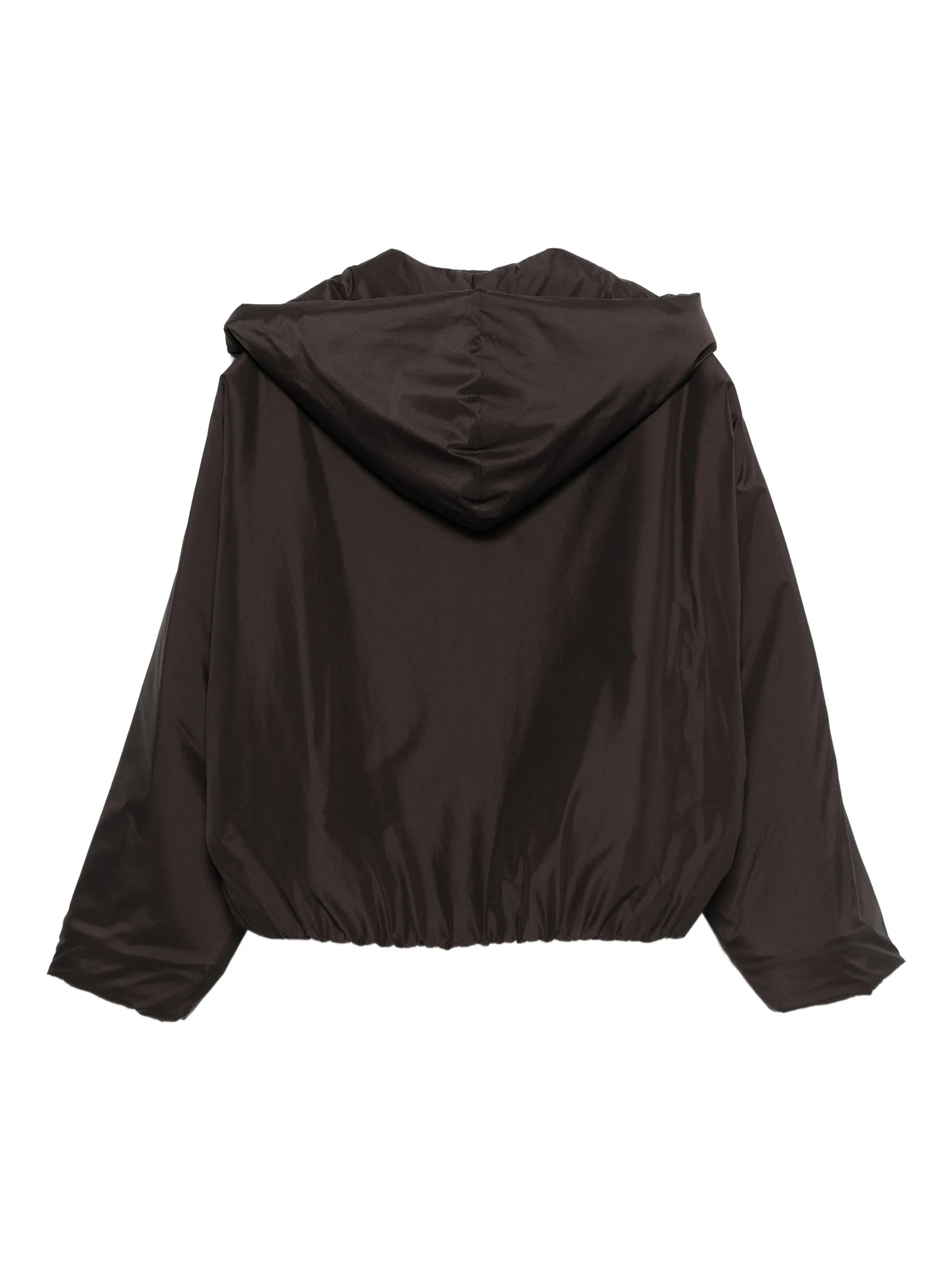 Duvet hooded coat